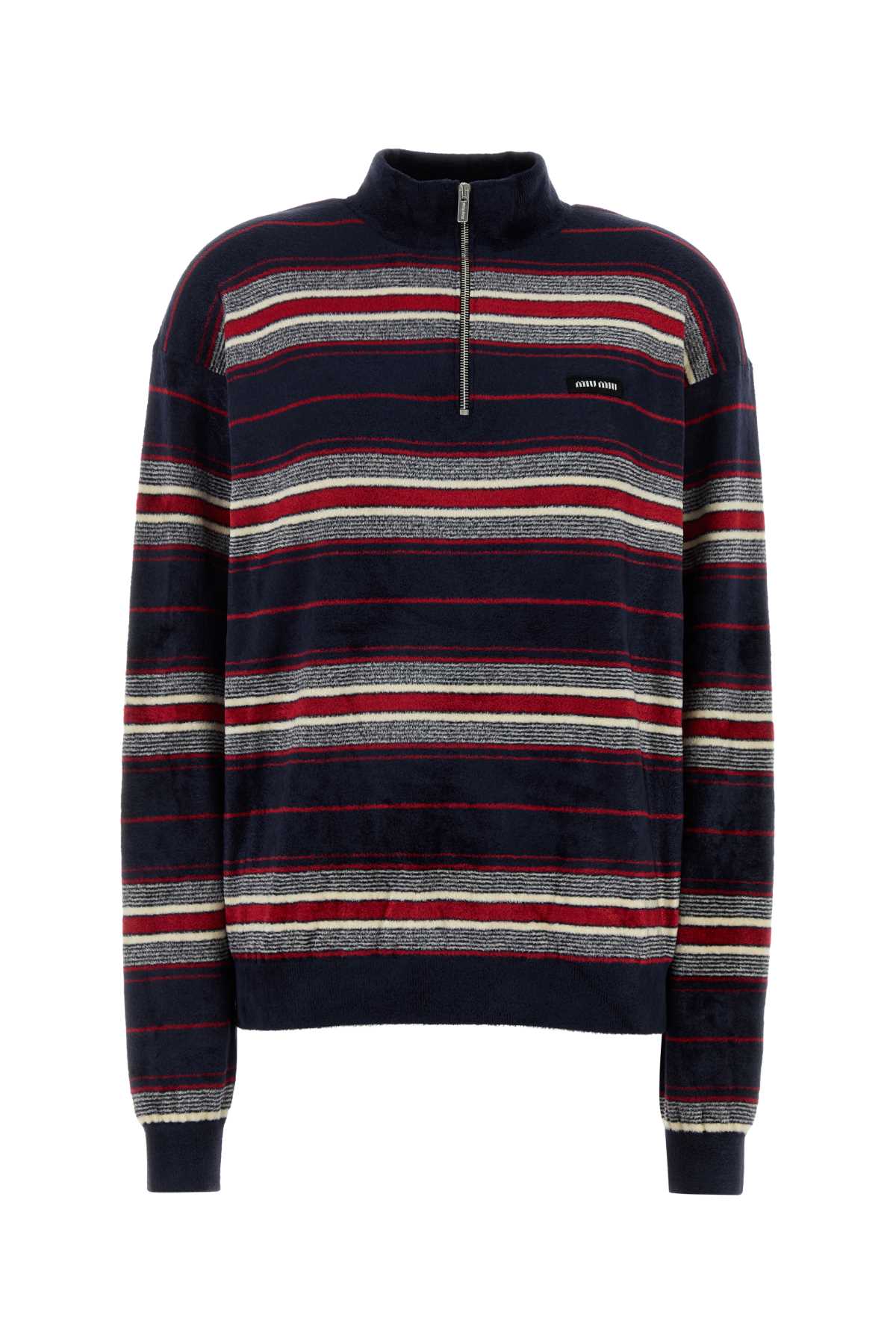 Embroidered chenille sweater MMR465SOOO185MF0008 (MIU MIU / ニット・セーター・カーディガン ) | MIU MIU (ミュウミュウ)