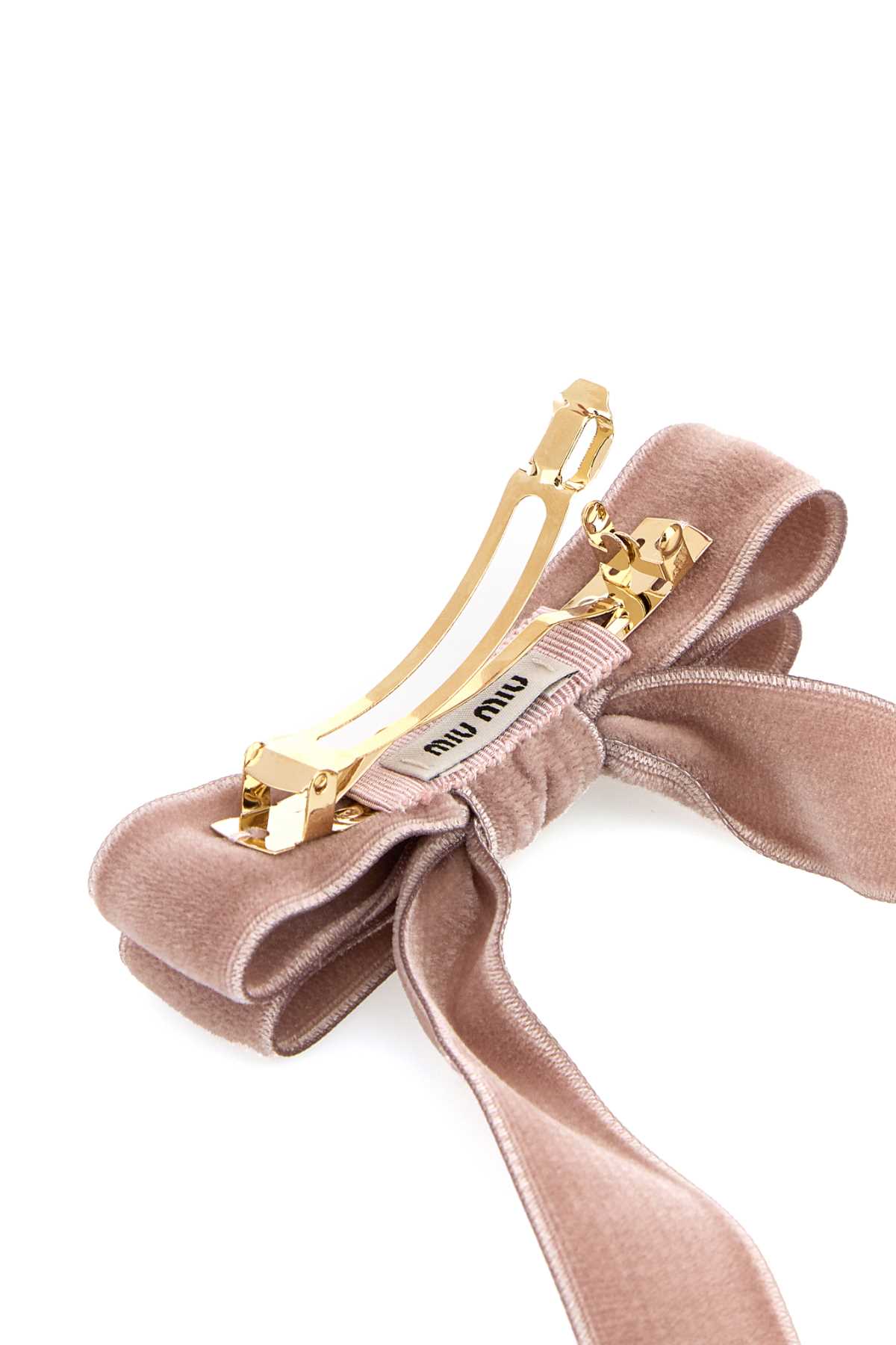 Pink velvet hair clip 5IF284068F0E18 (MIU MIU / ヘッドアクセサリー ) | MIU MIU (ミュウミュウ)(2)