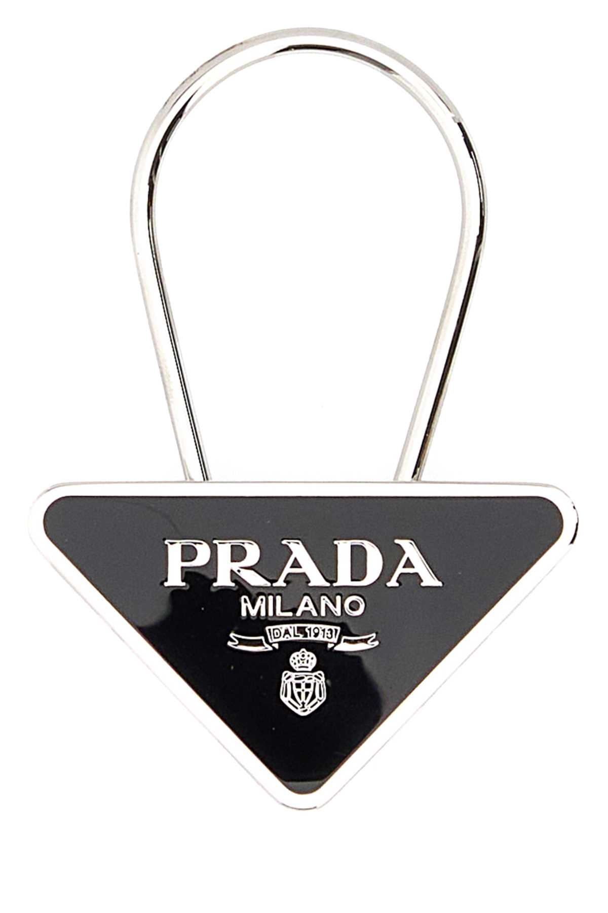 Black metal key ring 2PS06366AF0002 (Prada / キーリング・キーケース ) | Prada (プラダ)