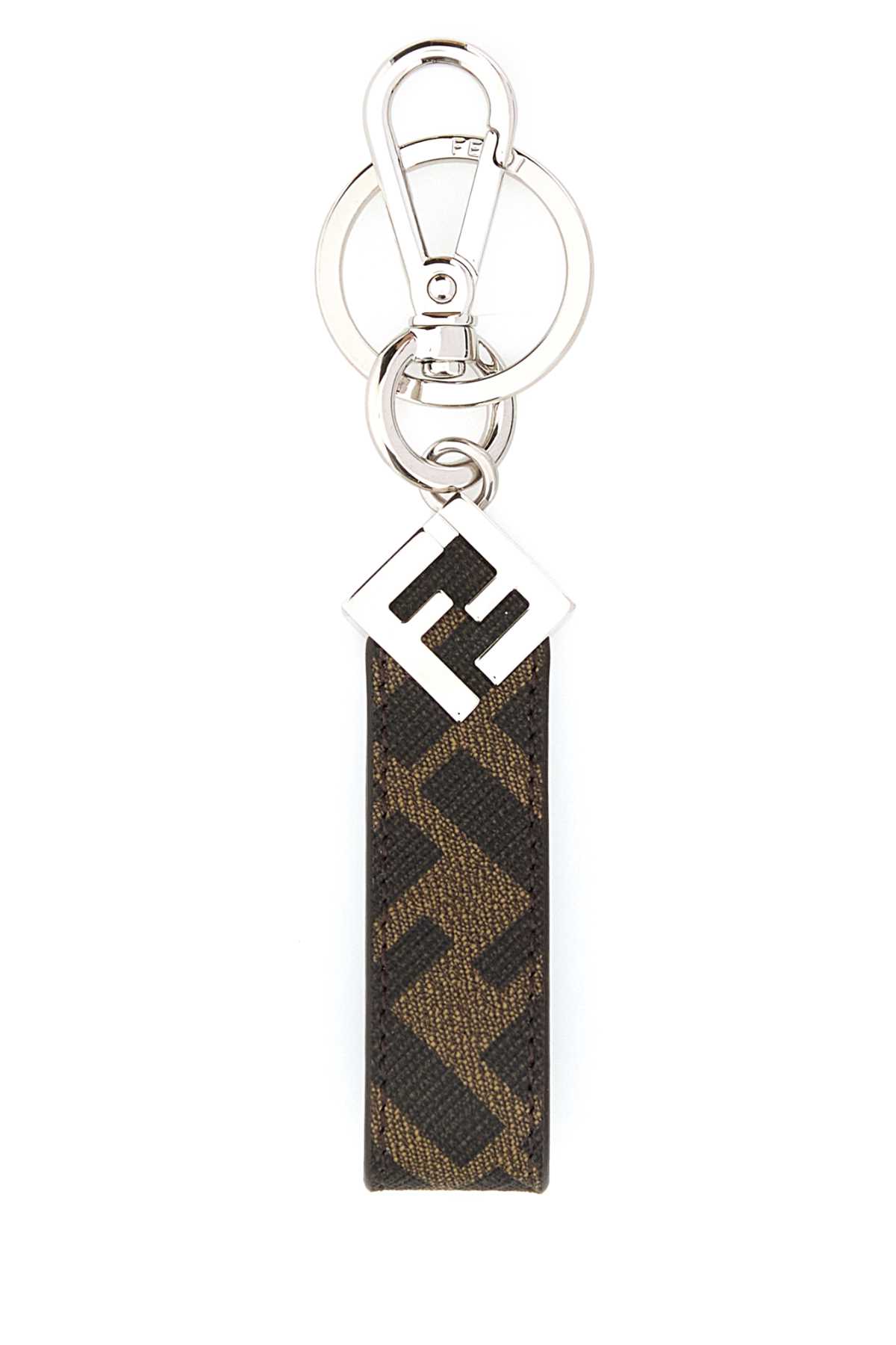 Printed canvas Squared FF key ring 7AP100AFCBF19KW (FENDI / キーリング・キーケース ) | FENDI (フェンディ)