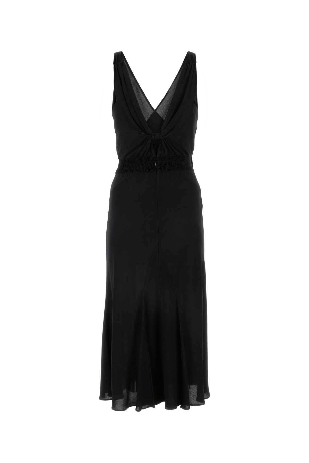 Black stretch viscose dress P3N06RSOOO1ZY5F0002 (Prada / ワンピース・ドレス・オールインワン ) | Prada (プラダ)(1)