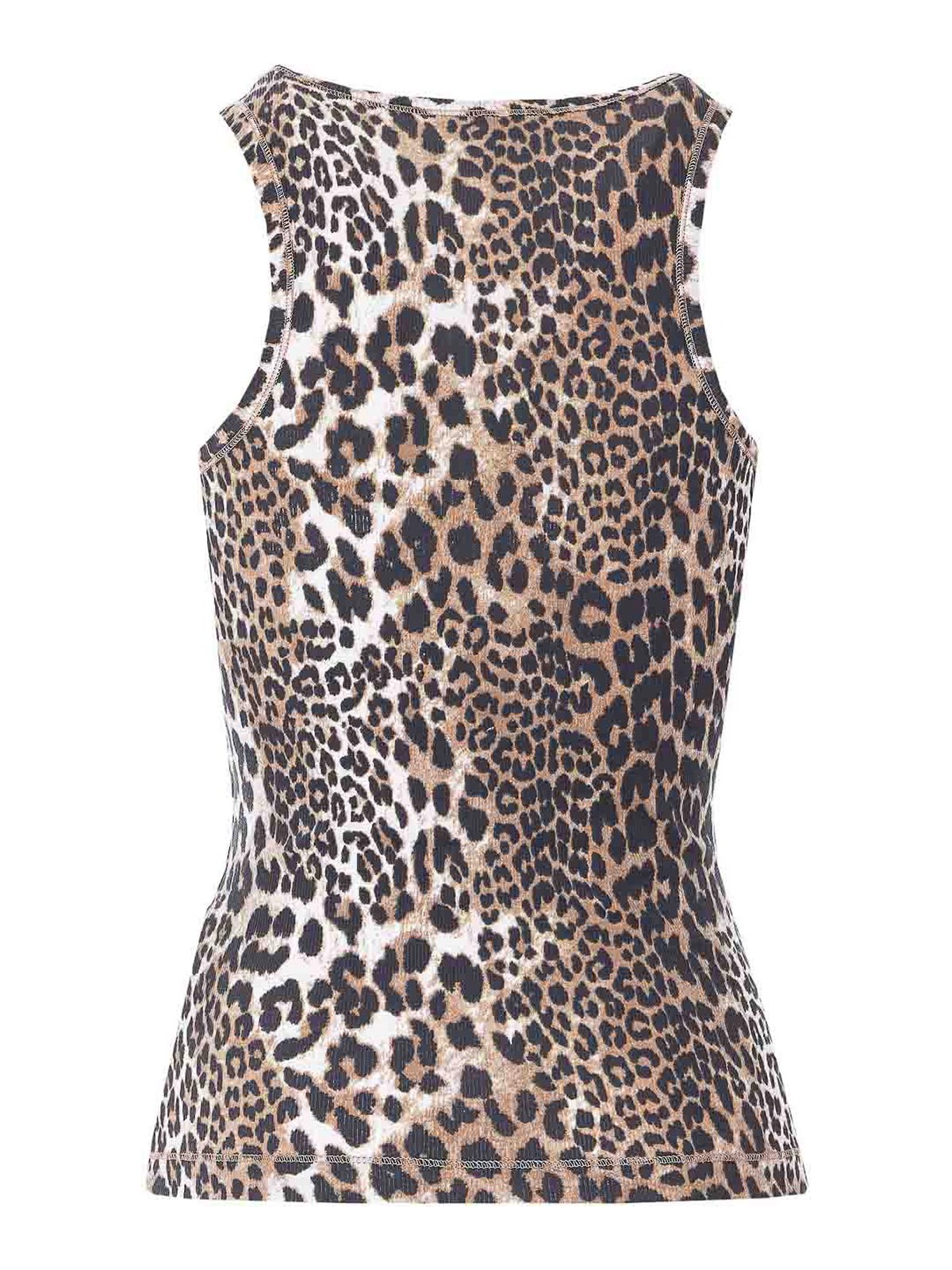Leopard Print Tank Top A1050073943 (GANNI / タンクトップ・キャミソール ) | GANNI (ガニー)(1)