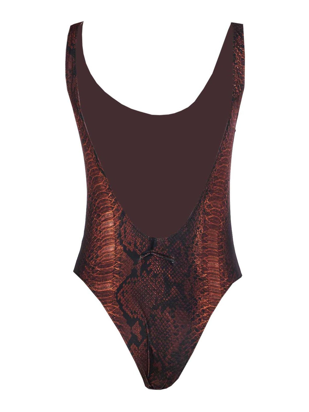 Brown And Black Printed Swimsuit SW093J035P6000 (Jean Paul GAULTIER / ワンピース・ドレス・オールインワン ) | Jean Paul GAULTIER (ジャンポール ゴルチエ)(1)