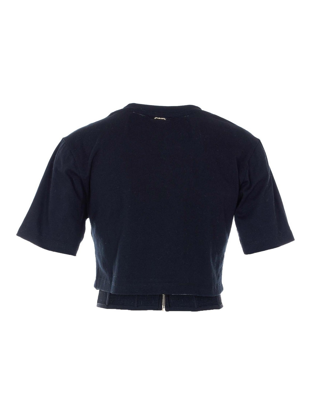 Black T-Shirt 261TP202000006 (TWINSET / Tシャツ・カットソー ) | TWINSET (ツインセット)(1)