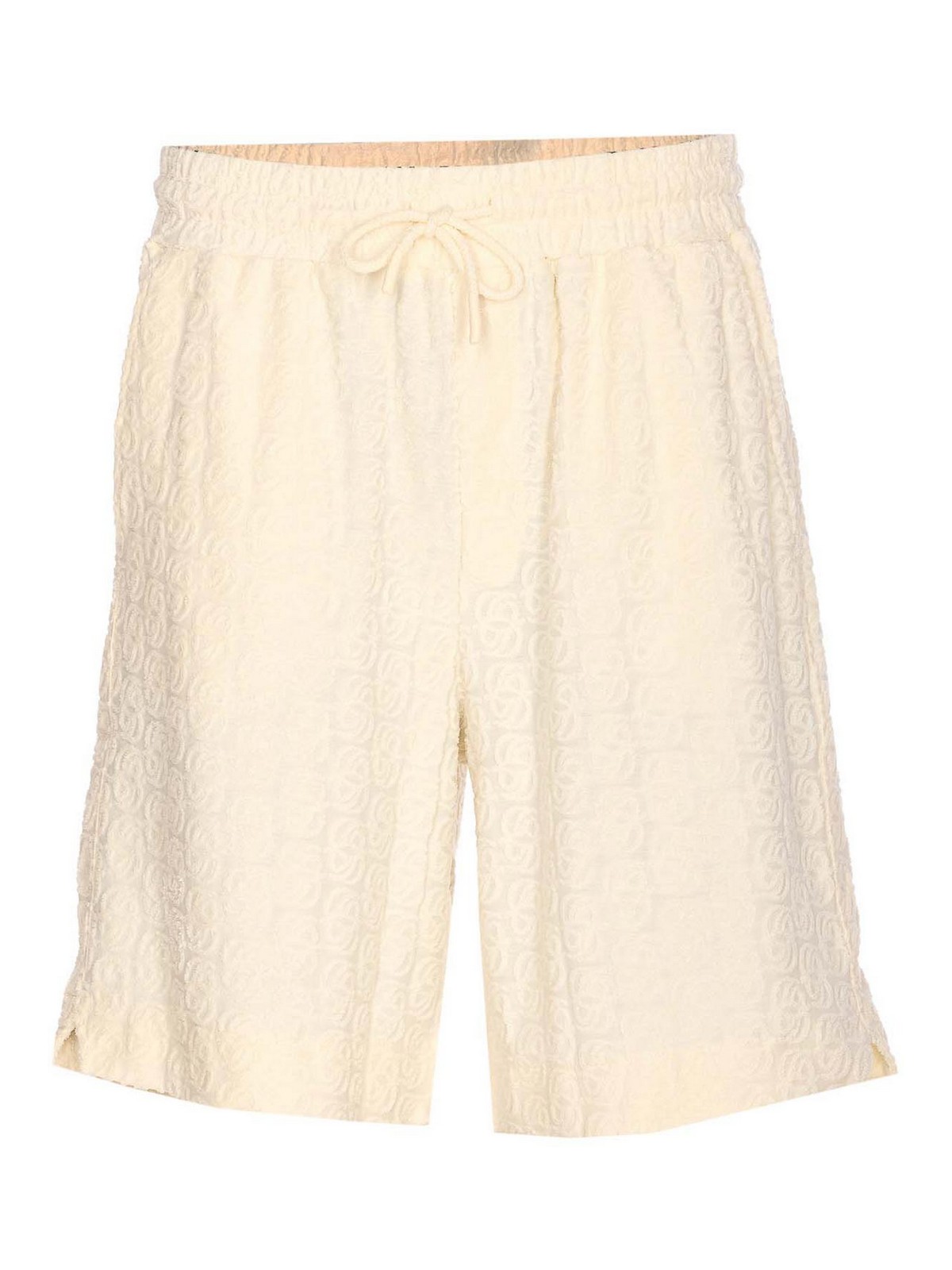 White Shorts BS158CO201OW (Drôle De Monsieur / ショートパンツ ) | Drôle De Monsieur (ドロールドムッシュ)