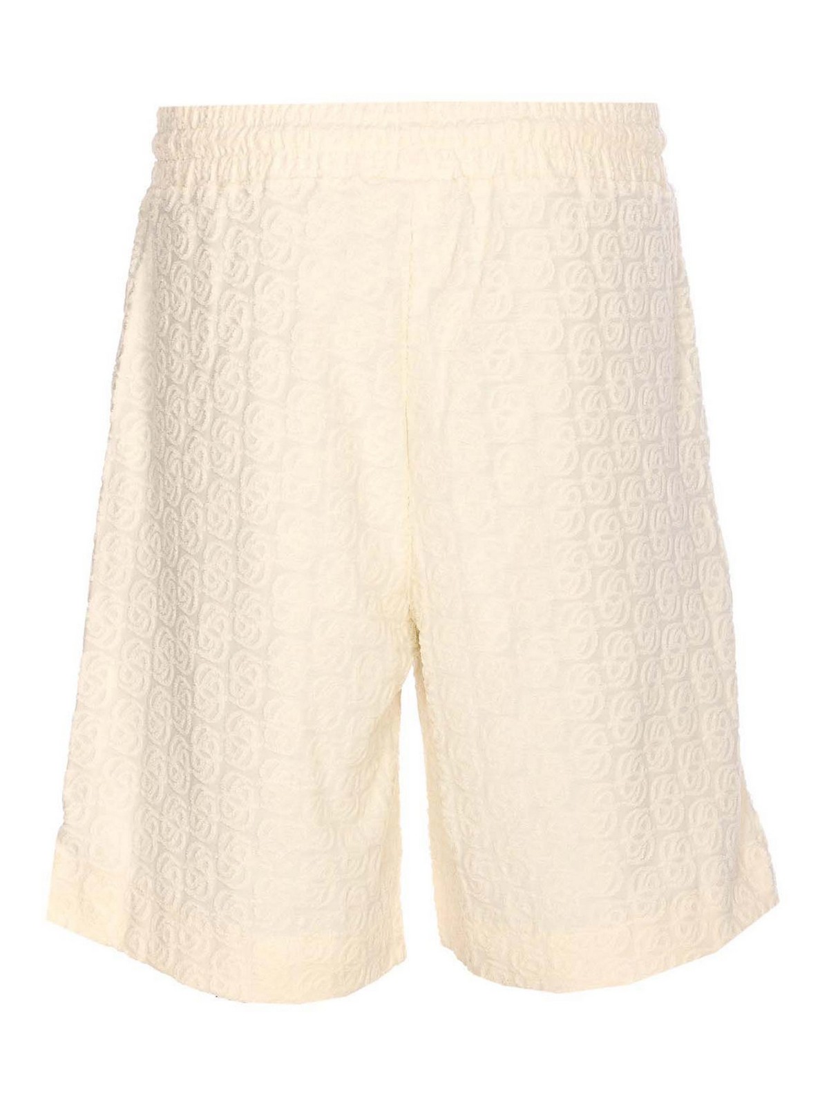 White Shorts BS158CO201OW (Drôle De Monsieur / ショートパンツ ) | Drôle De Monsieur (ドロールドムッシュ)(1)