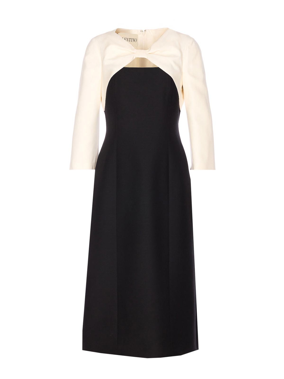 Black And White Midi Dress VAJR01CF0NA (Valentino Garavani / ワンピース・ドレス・オールインワン ) | Valentino Garavani (ヴァレンティノ)
