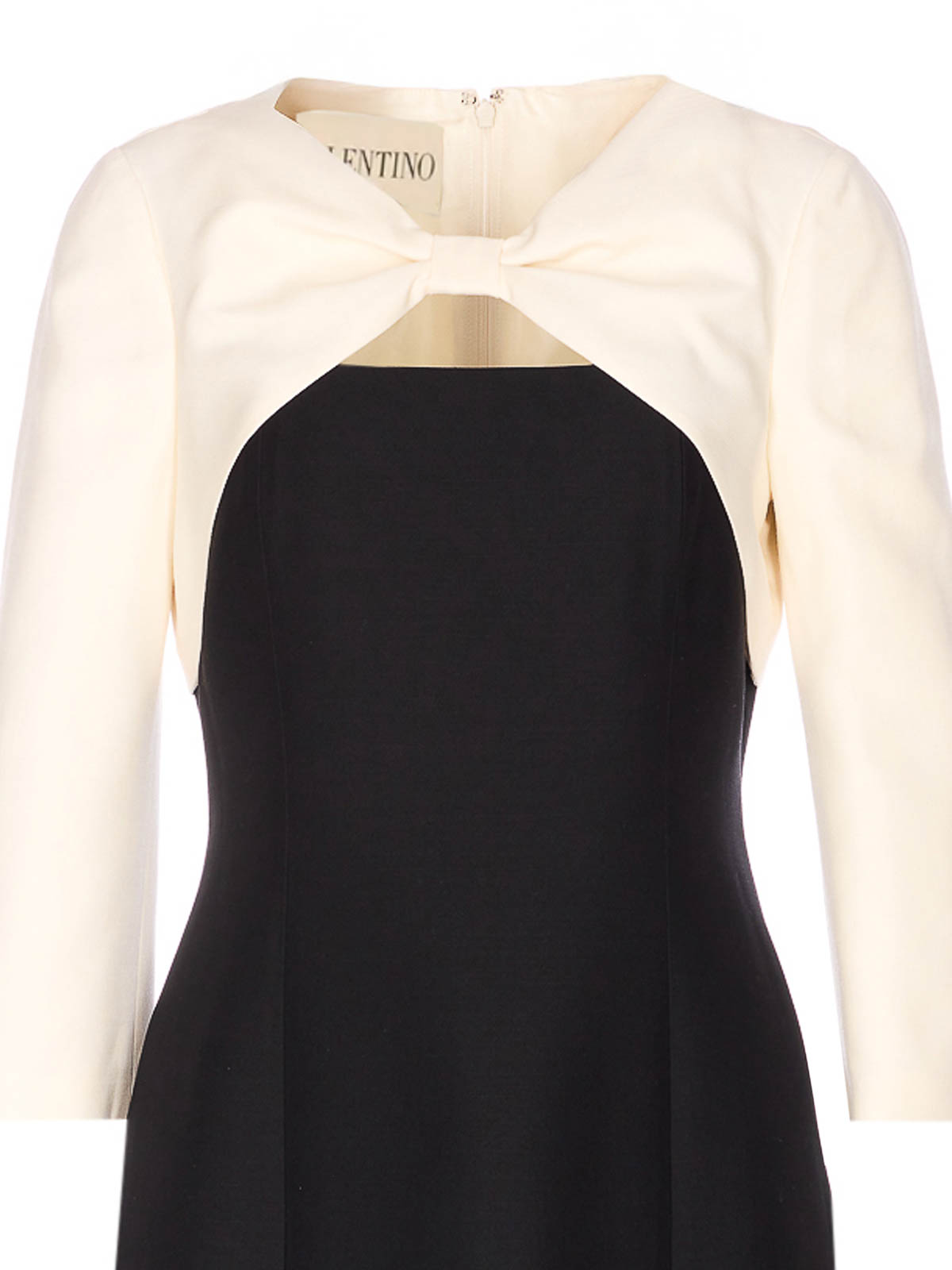 Black And White Midi Dress VAJR01CF0NA (Valentino Garavani / ワンピース・ドレス・オールインワン ) | Valentino Garavani (ヴァレンティノ)(3)