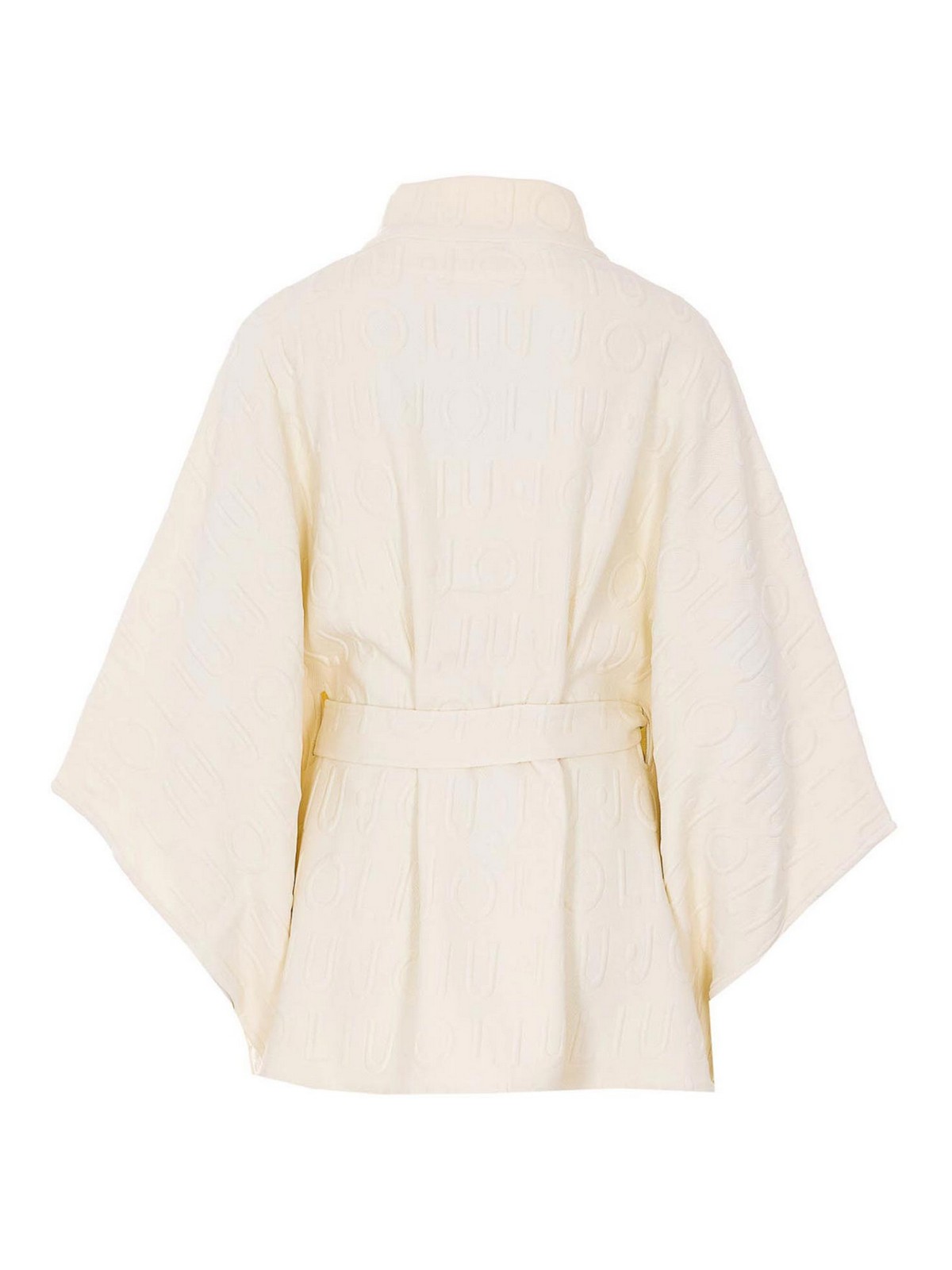 White Embossed Logo Poncho 2A6003T0300X0757 (LIU•JO / コート ) | LIU•JO (リュー・ジョー)(1)