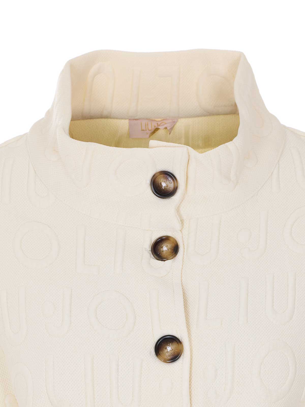 White Embossed Logo Poncho 2A6003T0300X0757 (LIU•JO / コート ) | LIU•JO (リュー・ジョー)(3)