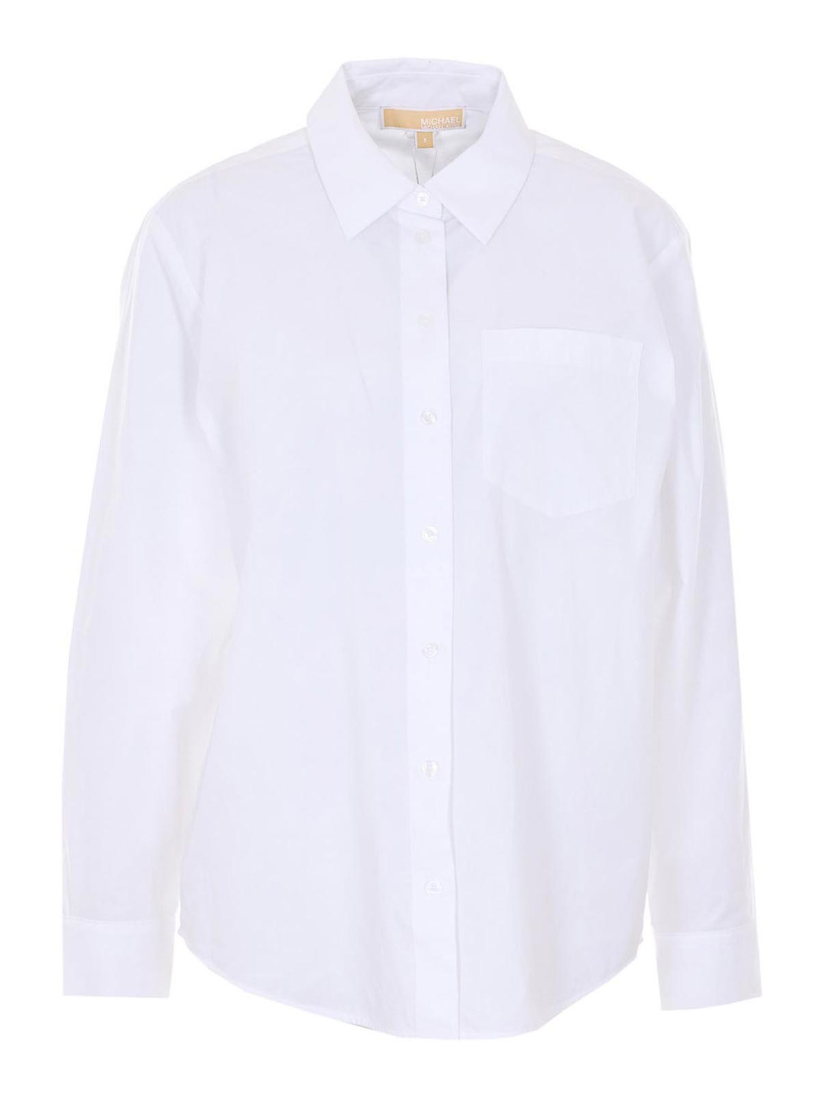 White Shirt With Frontal Buttons Closure MR640TYKLZ100 (MICHAEL MICHAEL KORS / シャツ・ブラウス ) | MICHAEL MICHAEL KORS (マイケル・マイケル・コース)