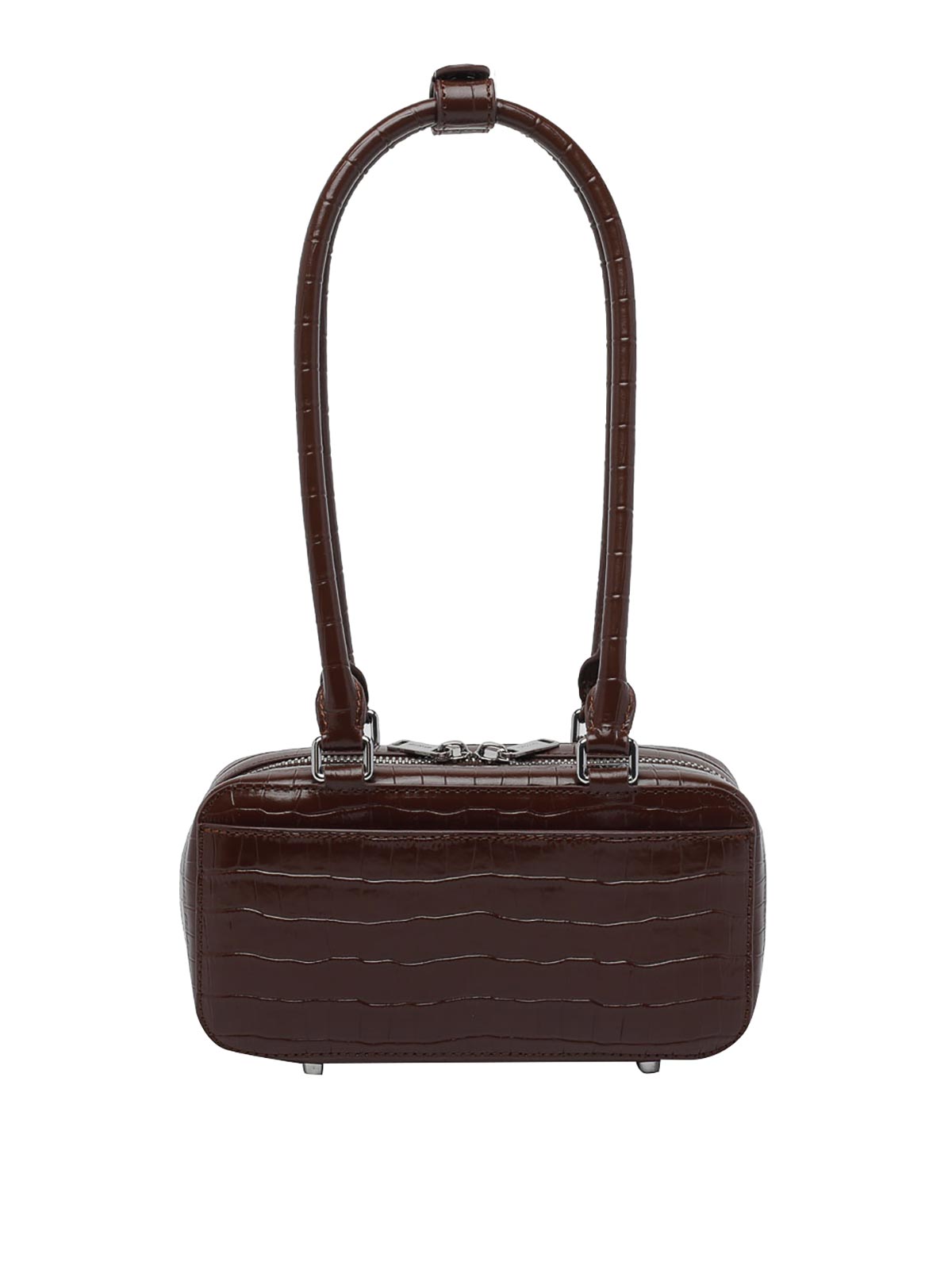 Mini Croc Leather Shoulder Bag 306BROWN (self-portrait / ハンドバッグ・ショルダーバッグ ) | self-portrait (セルフ・ポートレイト)(2)