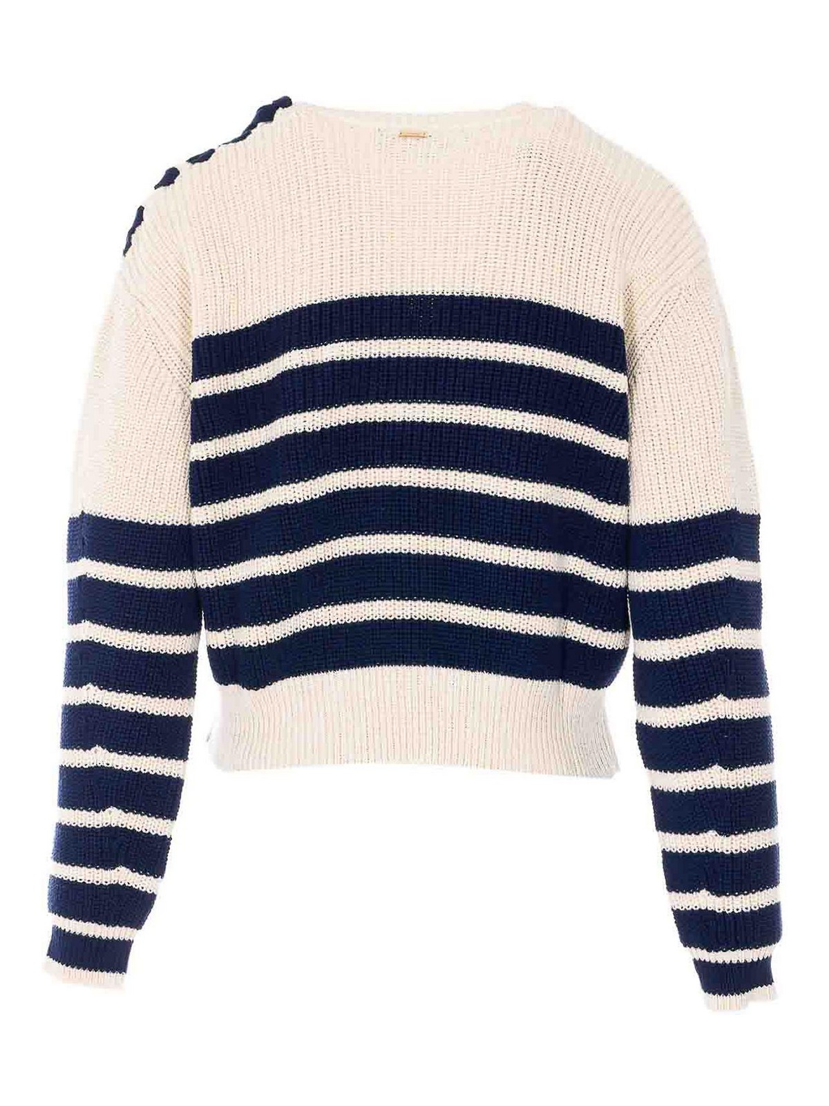 White And Blue Striped Sweater 261TP328113386 (TWINSET / ニット・セーター・カーディガン ) | TWINSET (ツインセット)(1)