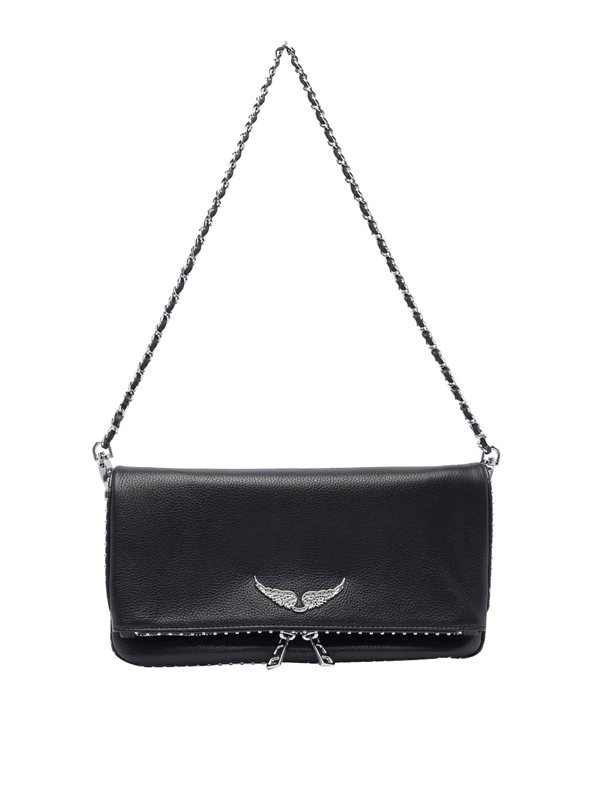 Black And Silver Rock Crossbody Bag LWBA00002011 (ZADIG & VOLTAIRE / ハンドバッグ・ショルダーバッグ ) | ZADIG & VOLTAIRE (ザディグ エ ヴォルテール)