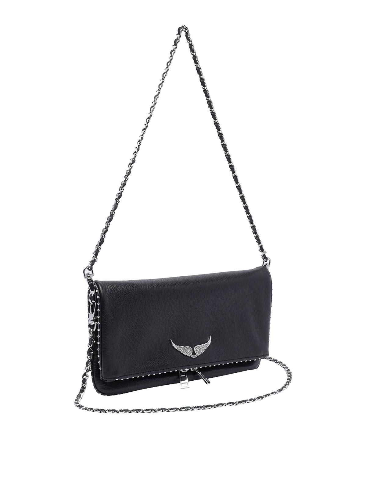 Black And Silver Rock Crossbody Bag LWBA00002011 (ZADIG & VOLTAIRE / ハンドバッグ・ショルダーバッグ ) | ZADIG & VOLTAIRE (ザディグ エ ヴォルテール)(1)