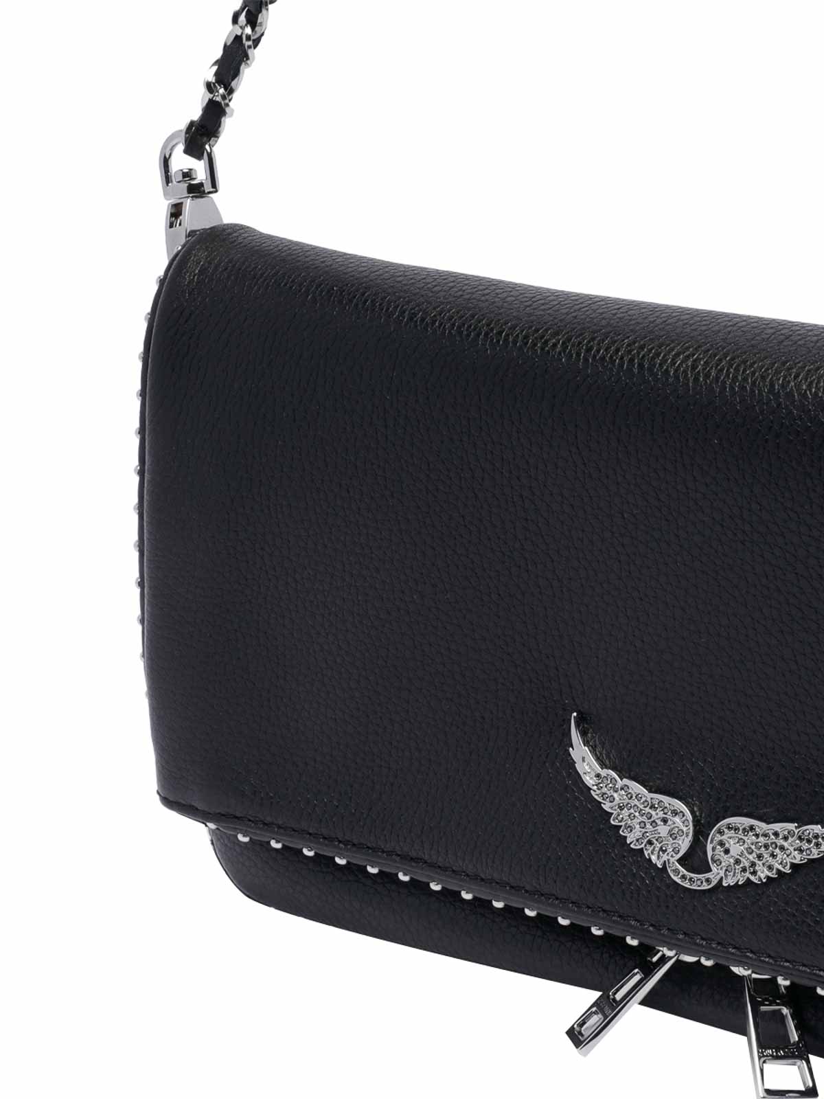 Black And Silver Rock Crossbody Bag LWBA00002011 (ZADIG & VOLTAIRE / ハンドバッグ・ショルダーバッグ ) | ZADIG & VOLTAIRE (ザディグ エ ヴォルテール)(3)