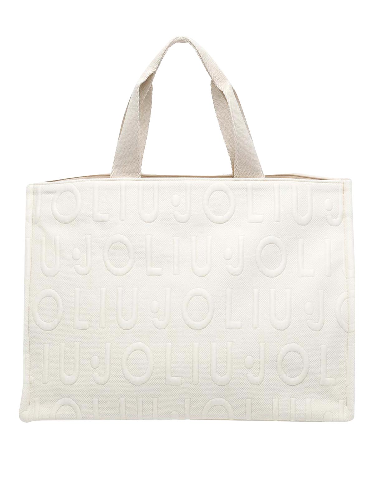 White Logo Tote Bag 2A6026T0300X0757 (LIU•JO / トートバッグ ) | LIU•JO (リュー・ジョー)