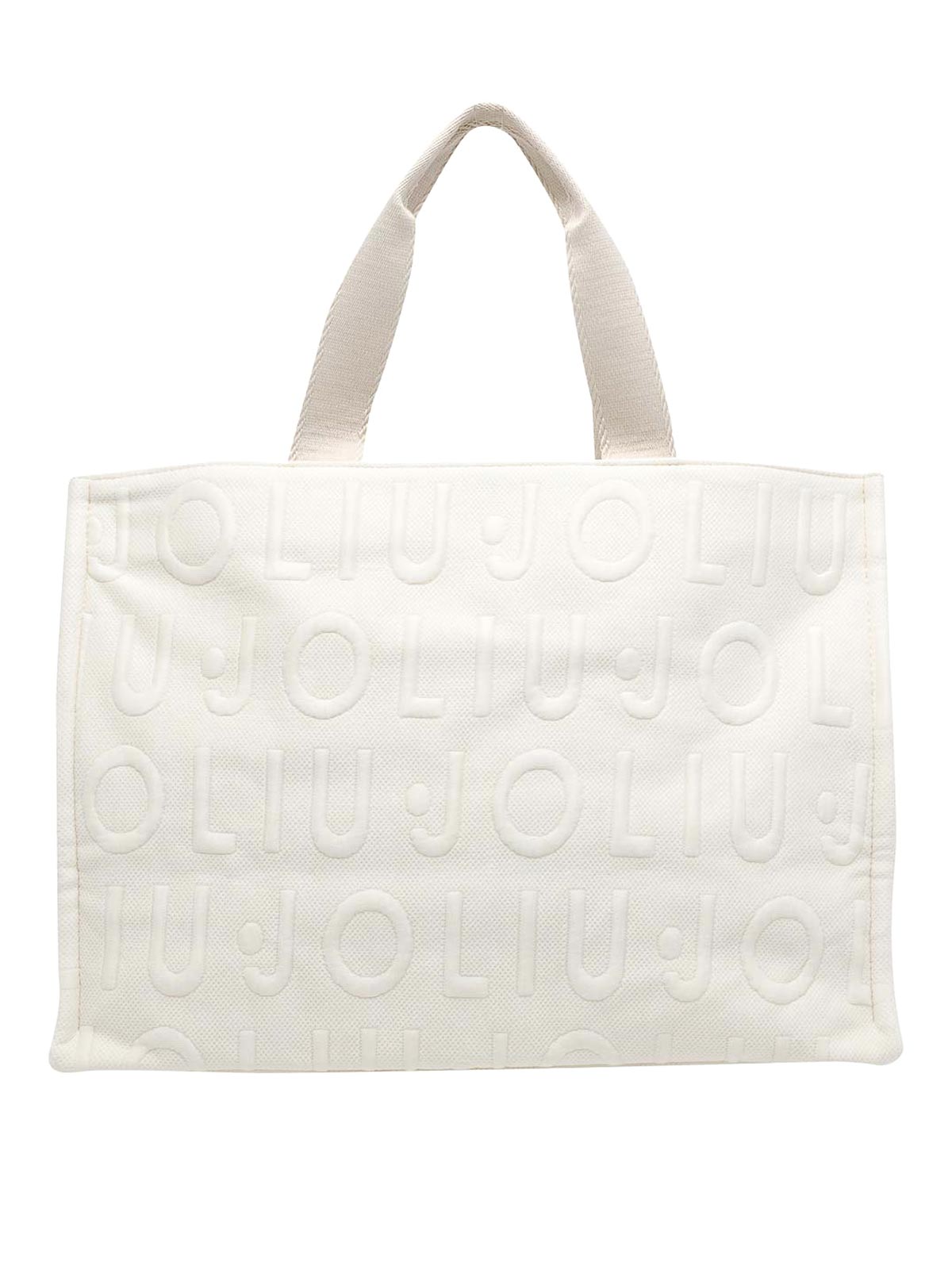 White Logo Tote Bag 2A6026T0300X0757 (LIU•JO / トートバッグ ) | LIU•JO (リュー・ジョー)(2)