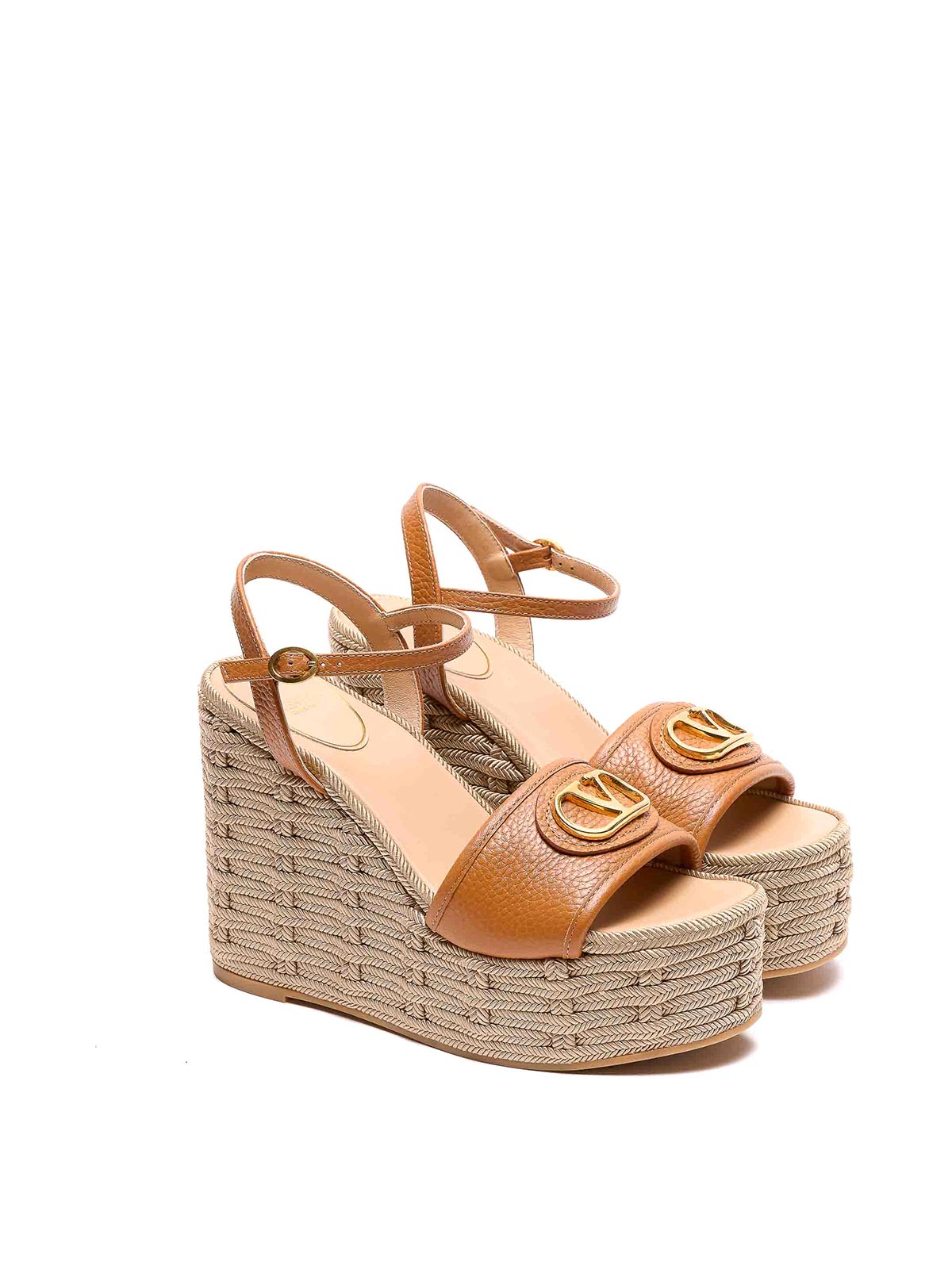 Almond Beige Vlogo Signature Wedge Sandals S0LY9DTWKEL (Valentino Garavani / サンダル ) | Valentino Garavani (ヴァレンティノ)(3)