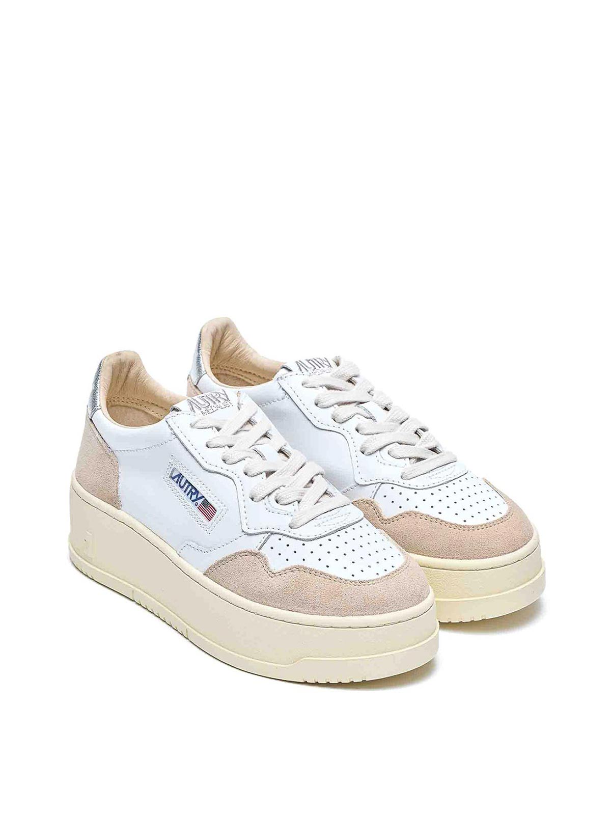 White And Beige Platform Sneakers PTLWLS74 (AUTRY / スニーカー ) | AUTRY (オートリー)(3)