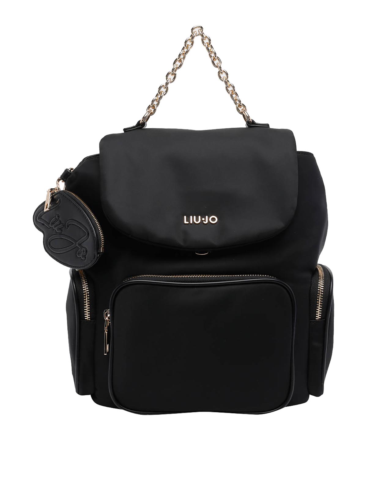 Black Logo Backpack AA6174T382A22222 (LIU•JO / バックパック ) | LIU•JO (リュー・ジョー)