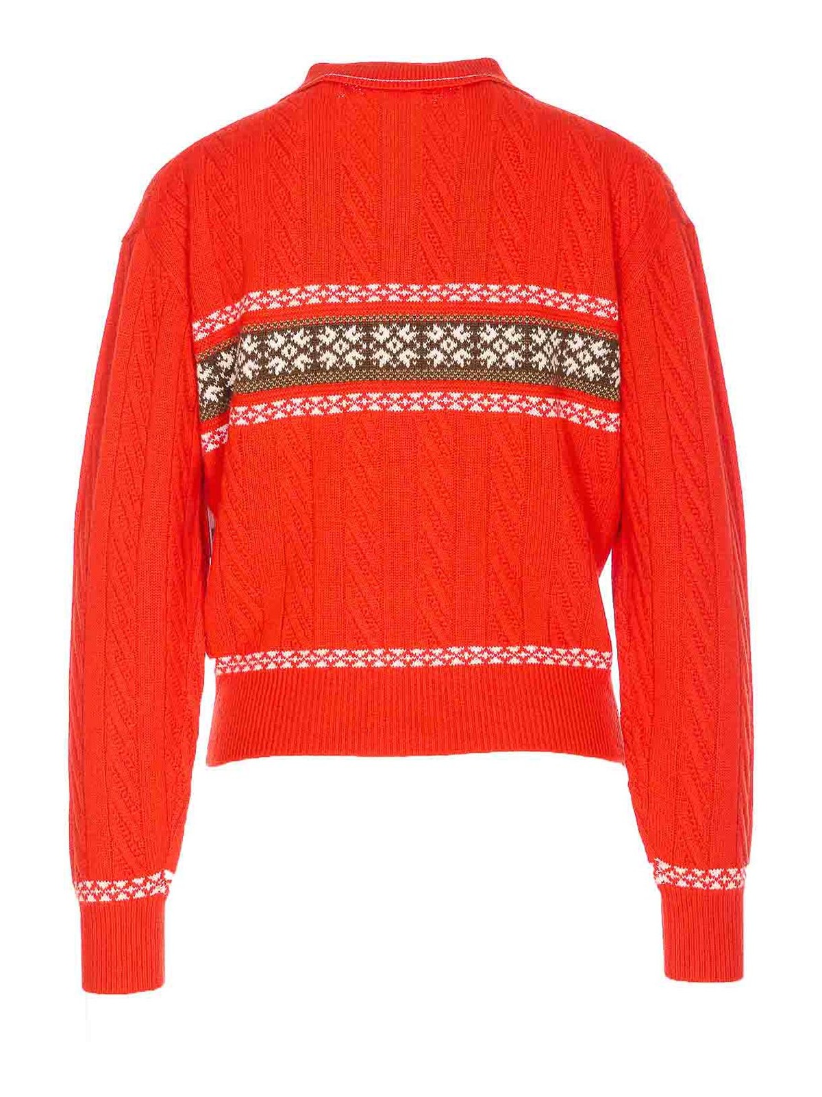 Red Cable Collegiate Knitted Polo W38719CMCHILCO (GUEST IN RESIDENCE / ニット・セーター・カーディガン ) | GUEST IN RESIDENCE (ゲスト イン レジデンス)(1)