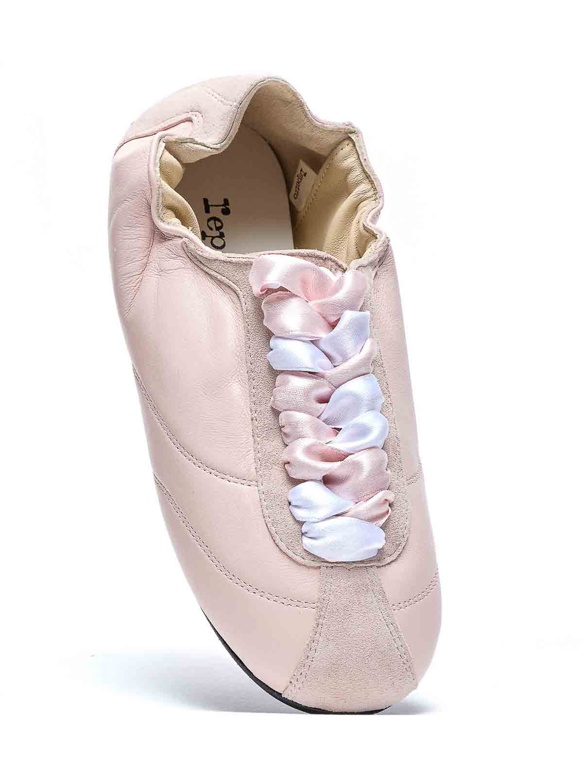 Pink Silk Tennis Sneakers V4230MCVD899 (repetto / スニーカー ) | repetto (レペット)(2)