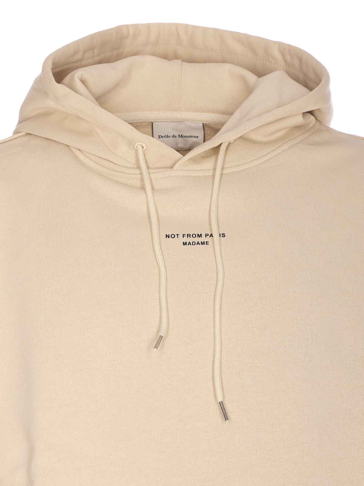 Beige Hoodie HO161CO127MT (Drôle De Monsieur / スウェット・フーディー ) | Drôle De Monsieur (ドロールドムッシュ)(3)