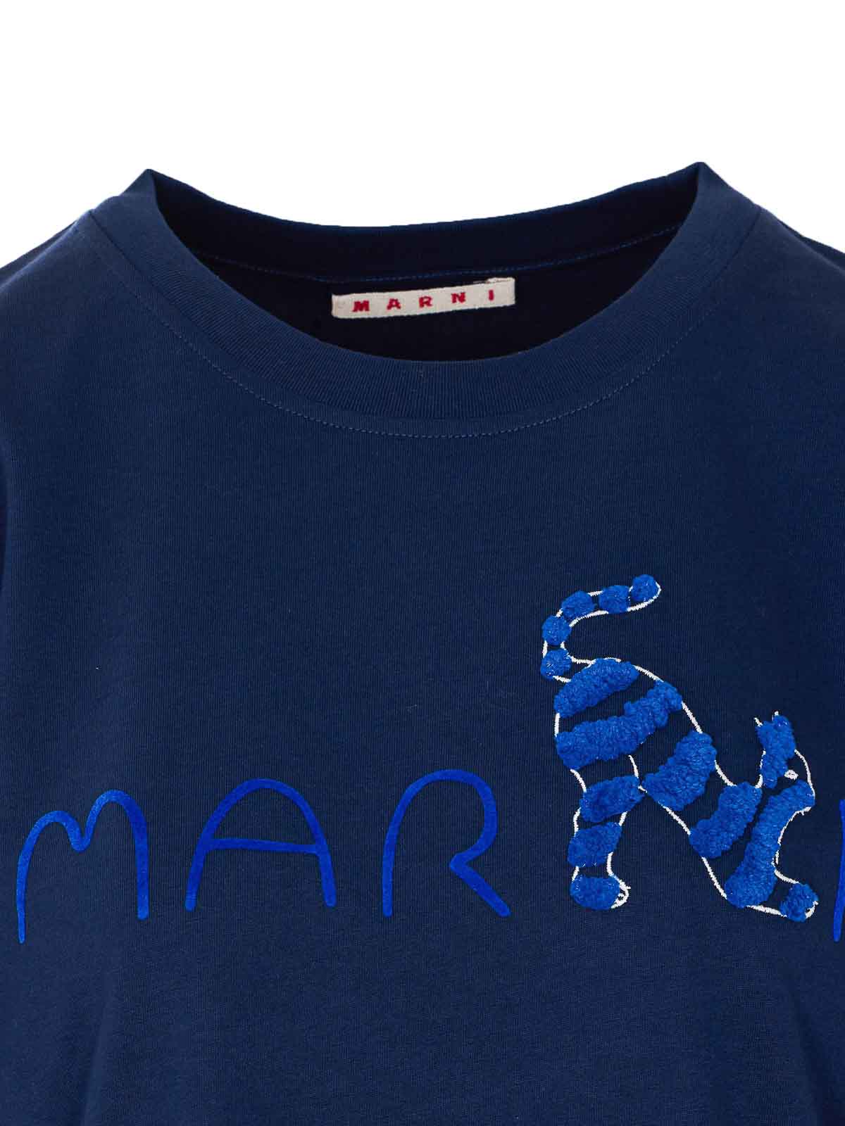 Blue T-Shirt THJE0293S3USCY84LOB99 (Marni / Tシャツ・カットソー ) | Marni (マルニ)(3)