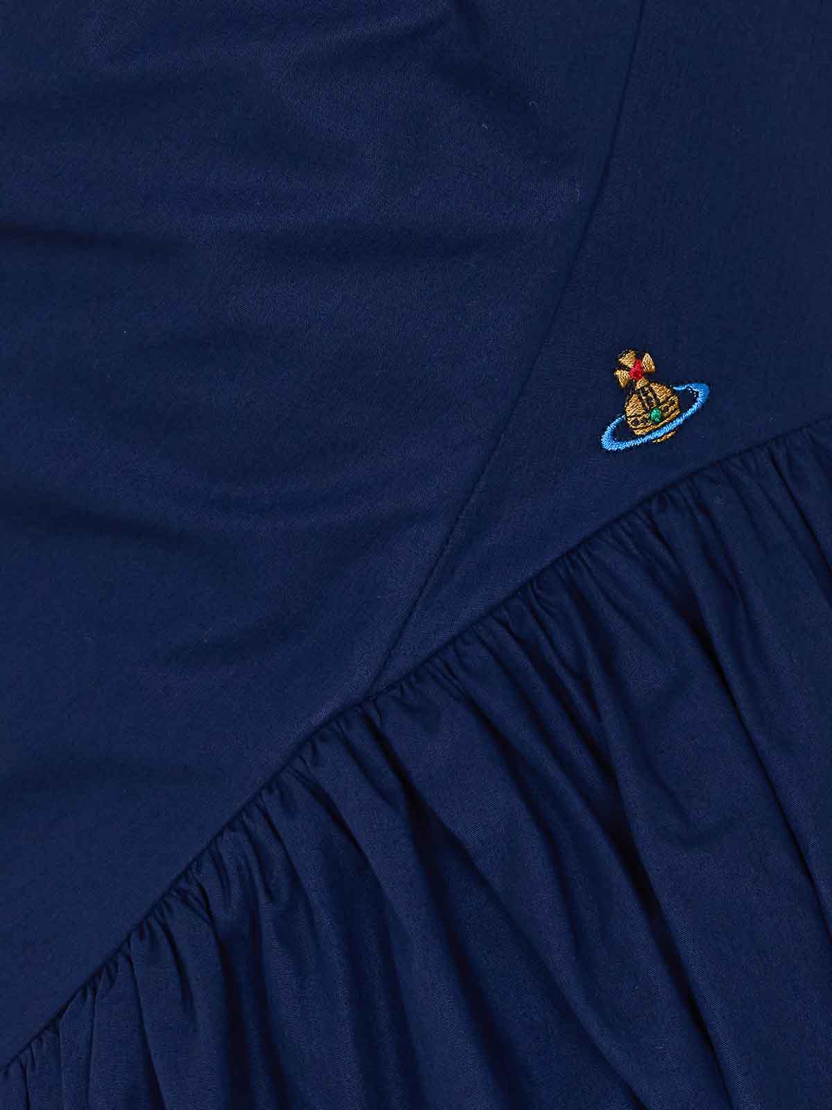 Blue Mini Sunday Dress 1101039HW009QK410 (Vivienne Westwood / ワンピース・ドレス・オールインワン ) | Vivienne Westwood (ヴィヴィアン・ウェストウッド)(2)