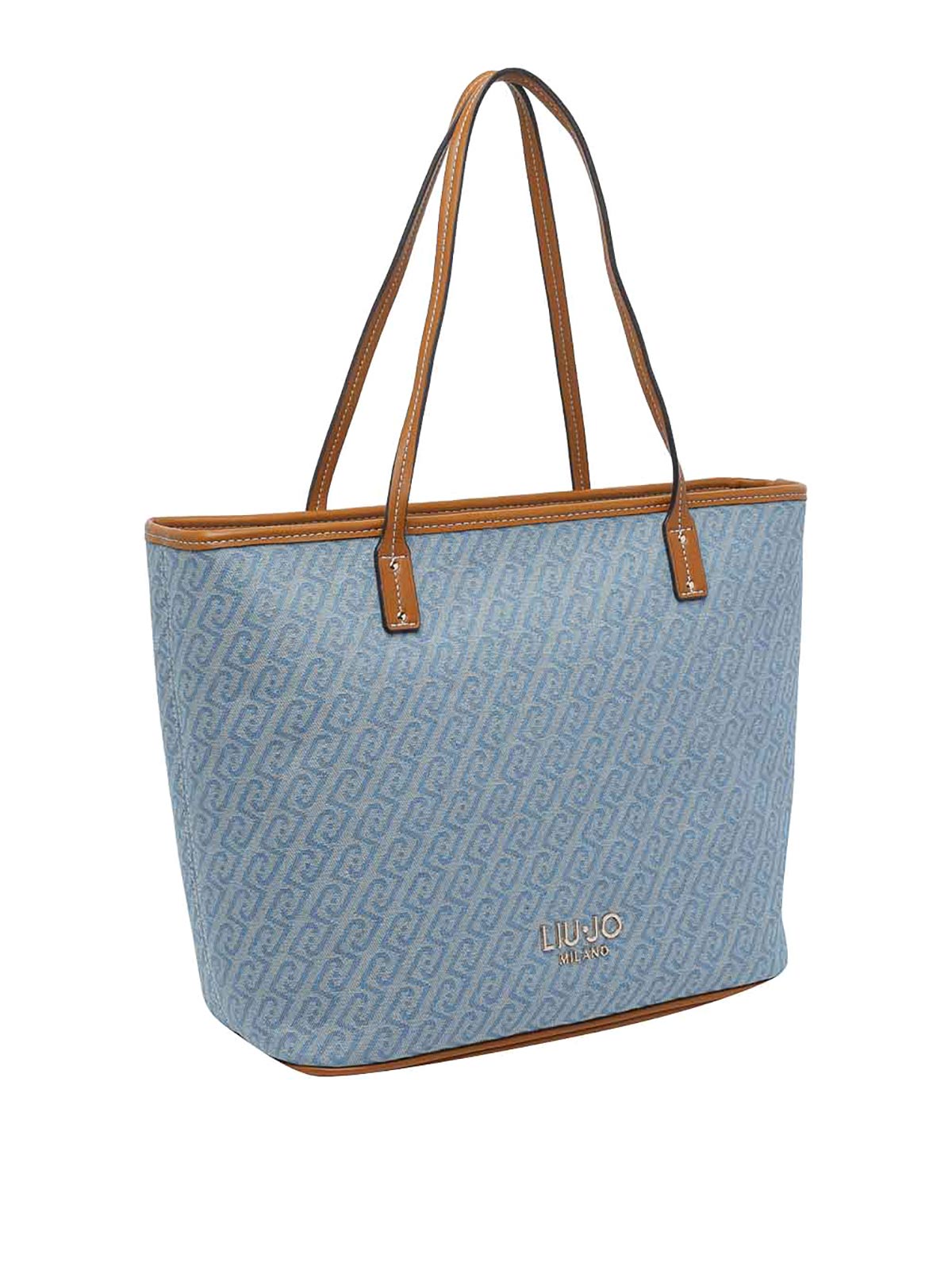 Light Blue Logo Tote Bag AA6070T379A09C45 (LIU•JO / トートバッグ ) | LIU•JO (リュー・ジョー)(1)