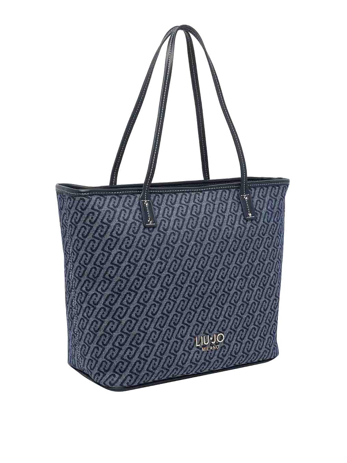 Dress Blue Logo Tote Bag AA6070T379A94024 (LIU•JO / トートバッグ ) | LIU•JO (リュー・ジョー)(1)