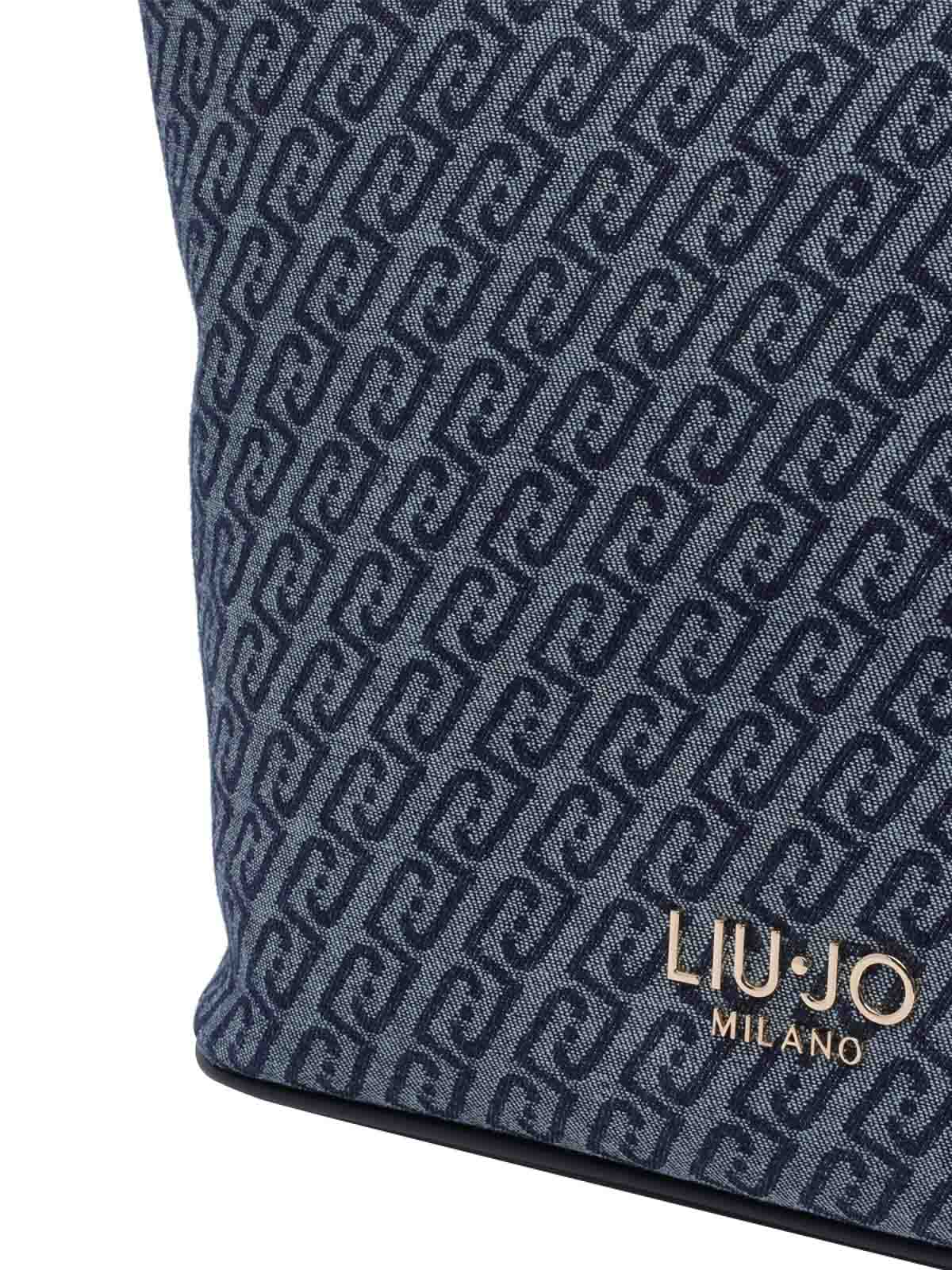 Dress Blue Logo Tote Bag AA6070T379A94024 (LIU•JO / トートバッグ ) | LIU•JO (リュー・ジョー)(3)