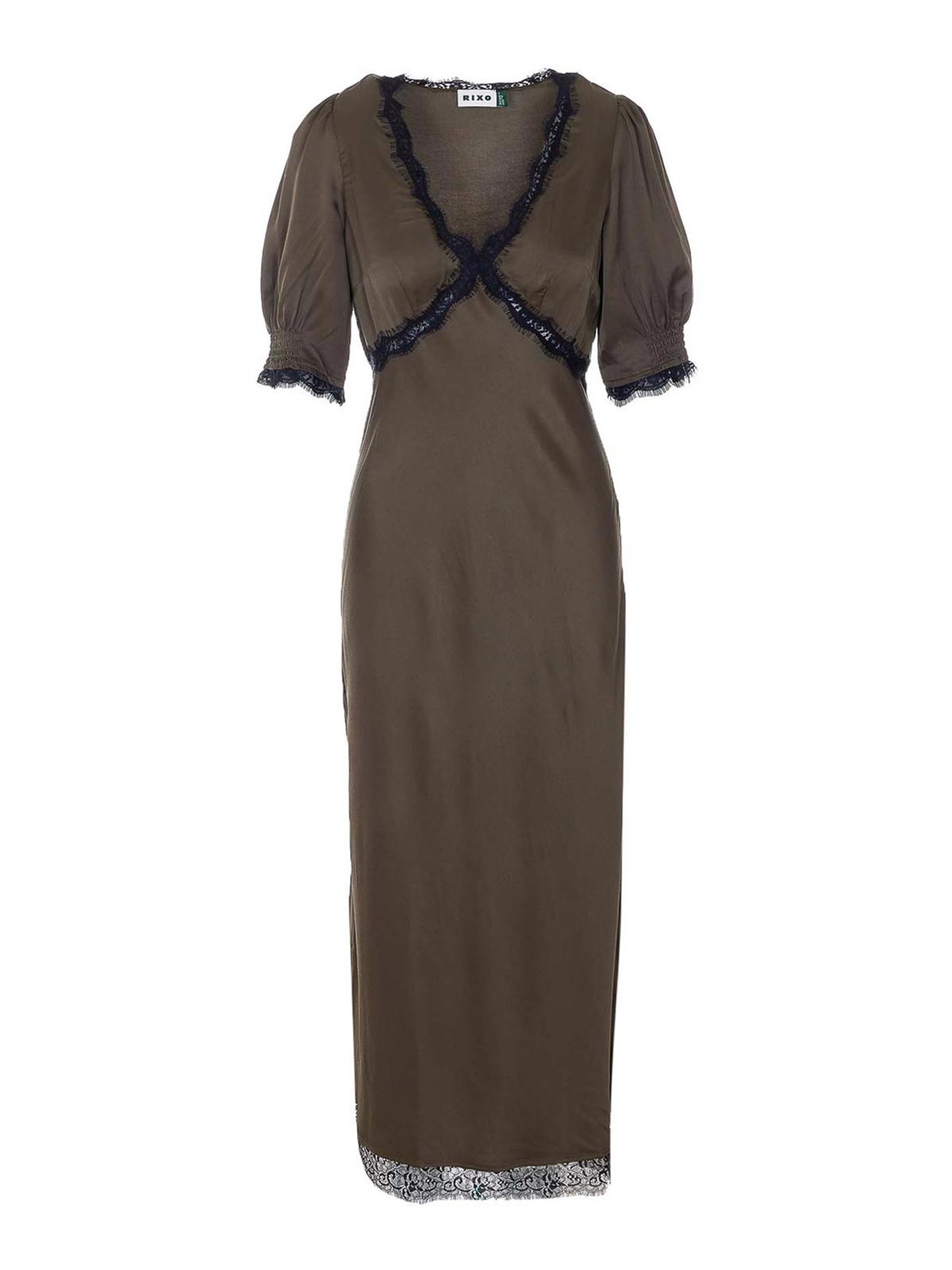 Green Annina Dress 203107344 (RIXO / ワンピース・ドレス・オールインワン ) | RIXO (リキソー)