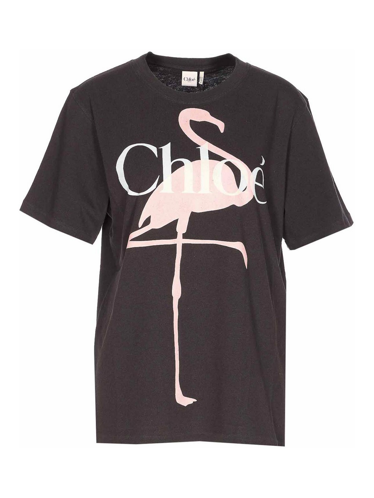 Fenicotteri Print And E Logo T-Shirt 26SJH20807070 (Chloé / Tシャツ・カットソー ) | Chloé (クロエ)