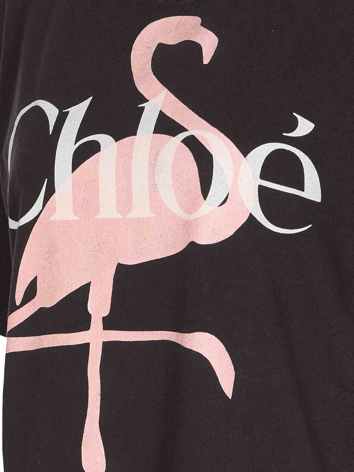 Fenicotteri Print And E Logo T-Shirt 26SJH20807070 (Chloé / Tシャツ・カットソー ) | Chloé (クロエ)(2)