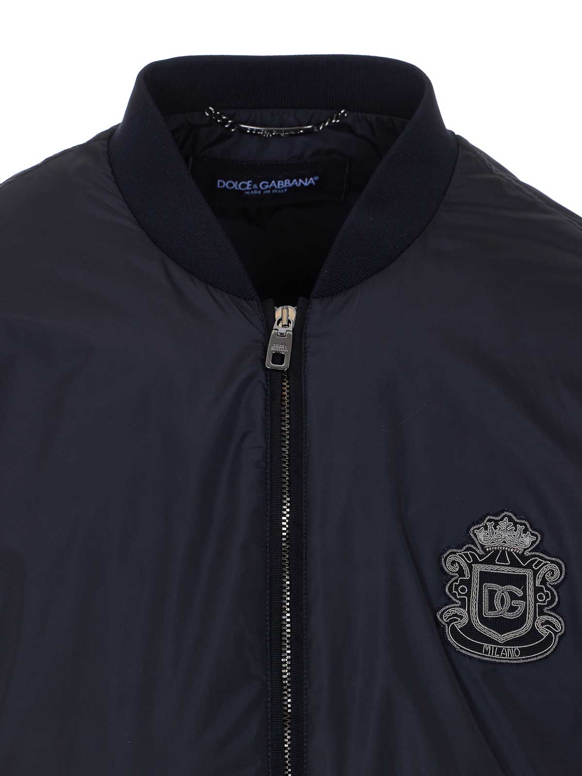 Black Jacket With Frontal Zip Closure G9ABPZGK292N0000 (Dolce & Gabbana / カジュアルジャケット ) | Dolce & Gabbana (ドルチェガッバーナ)(3)