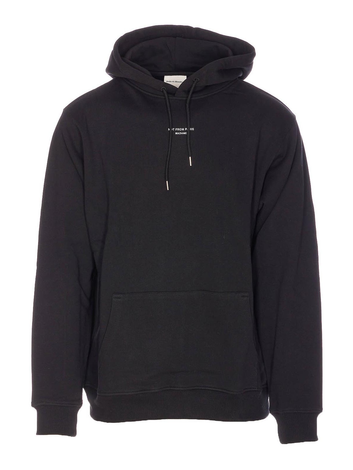 Black Hoodie HO161CO127BL (Drôle De Monsieur / スウェット・フーディー ) | Drôle De Monsieur (ドロールドムッシュ)