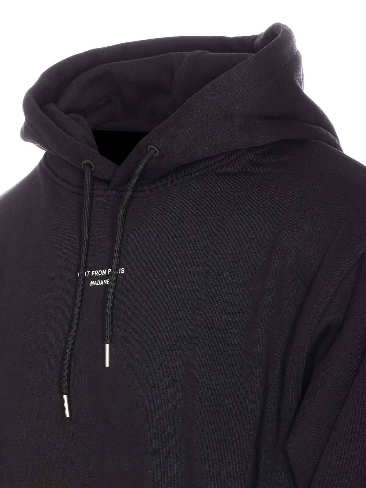 Black Hoodie HO161CO127BL (Drôle De Monsieur / スウェット・フーディー ) | Drôle De Monsieur (ドロールドムッシュ)(2)