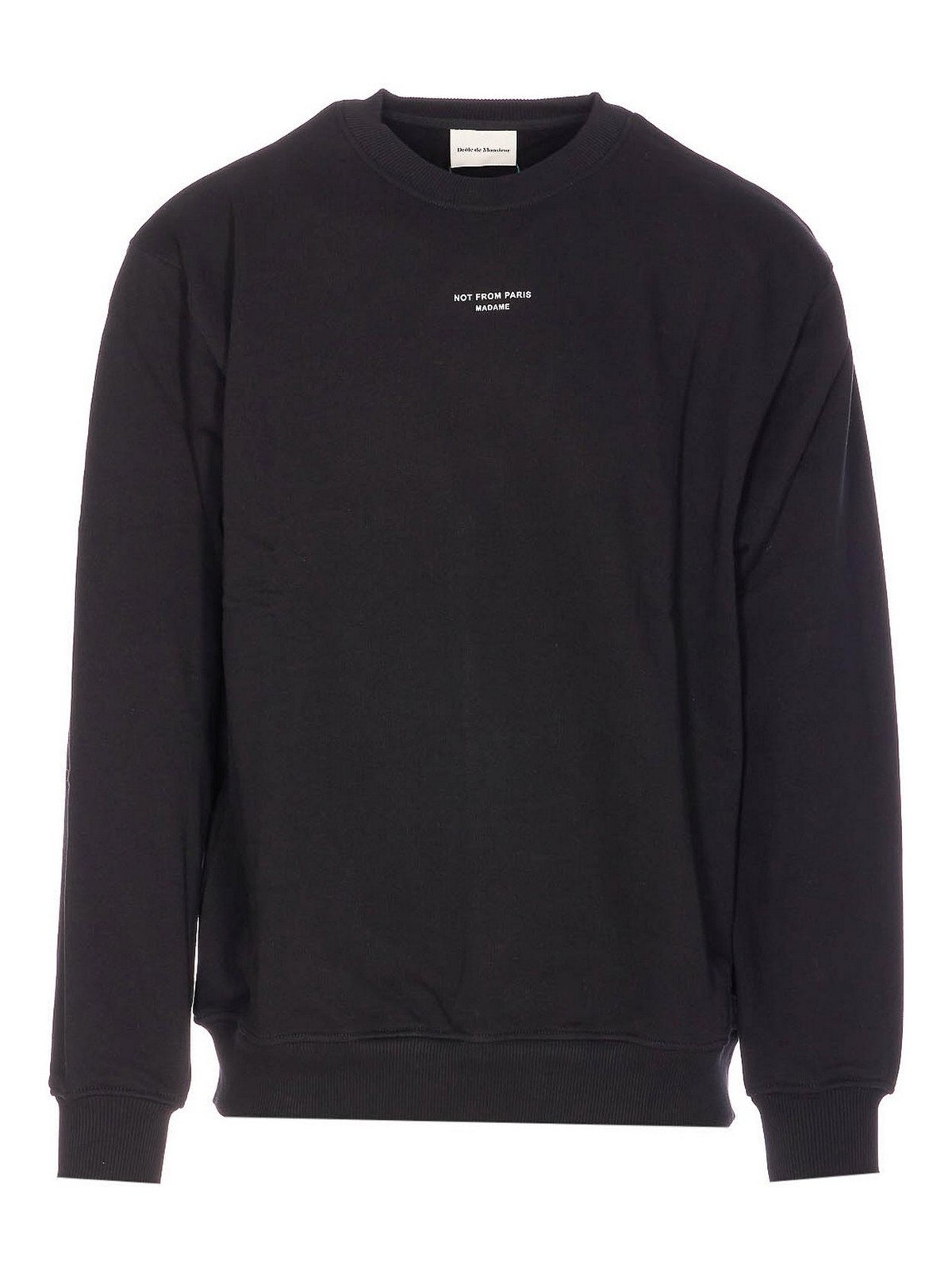 Black Le Slogan Classique Sweatshirt SW148CO127BL (Drôle De Monsieur / スウェット・フーディー ) | Drôle De Monsieur (ドロールドムッシュ)