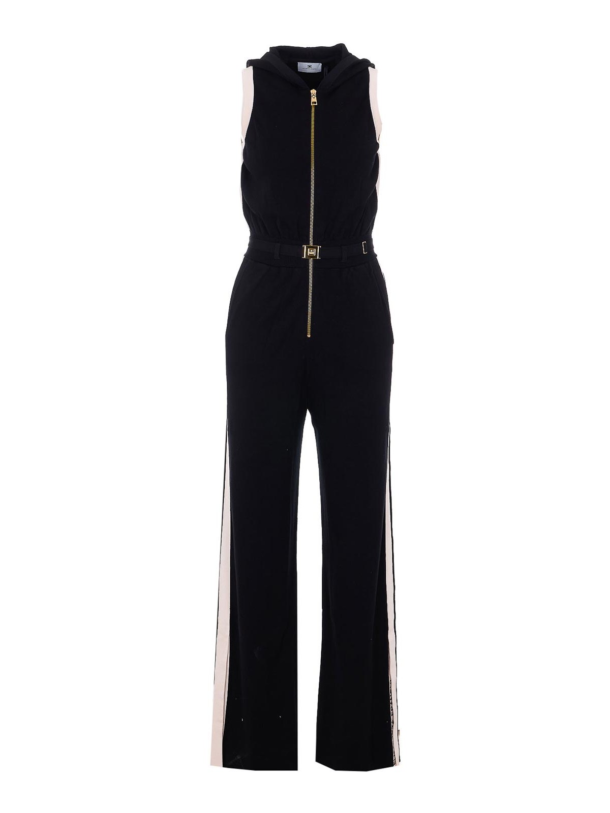 Black Knitted Jumpsuit KT68S61E2685 (Elisabetta Franchi / ワンピース・ドレス・オールインワン ) | Elisabetta Franchi (エリザベッタ フランキ)