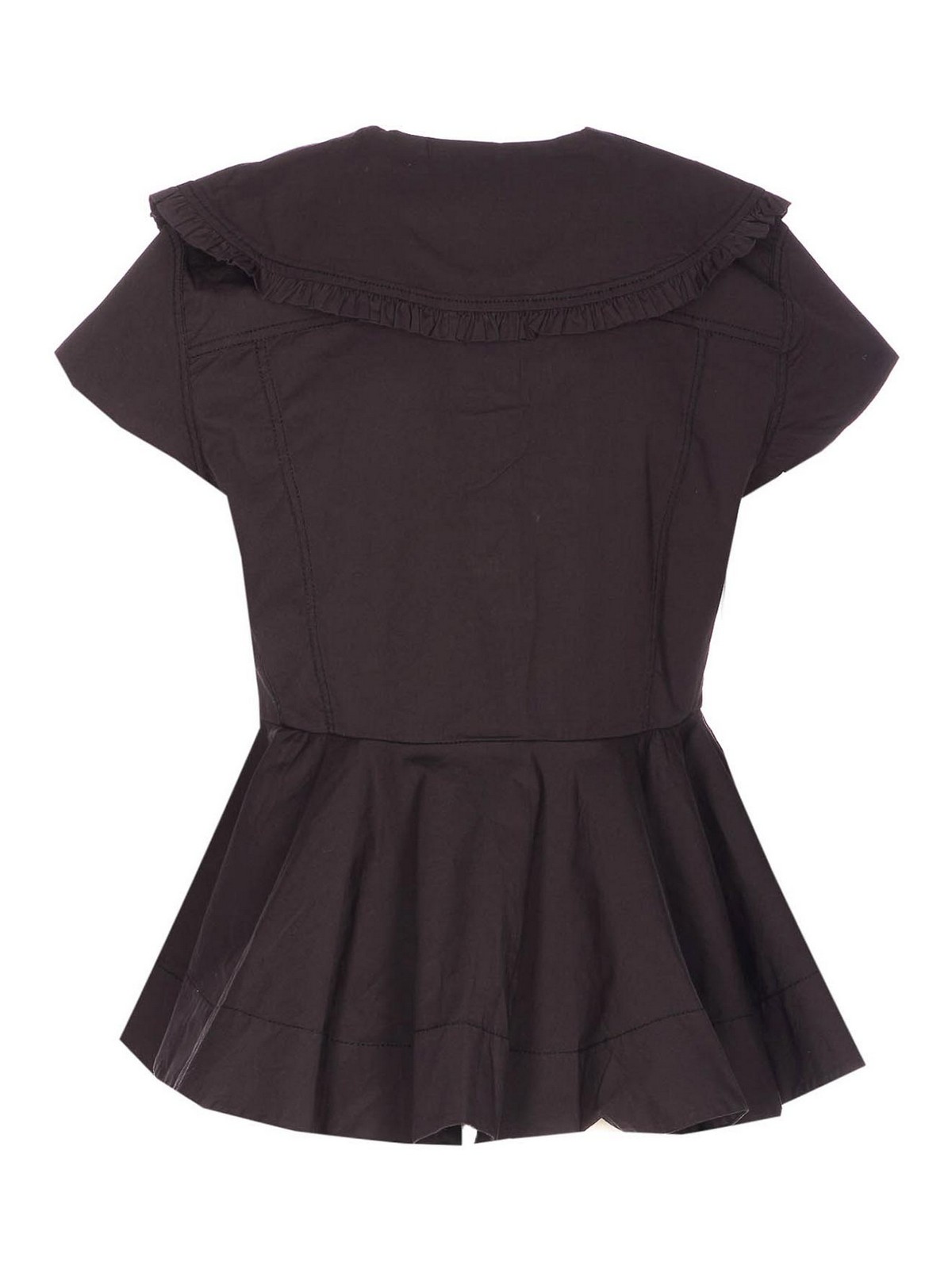 Black Oxford Shirt A1040093099 (GANNI / シャツ・ブラウス ) | GANNI (ガニー)(1)