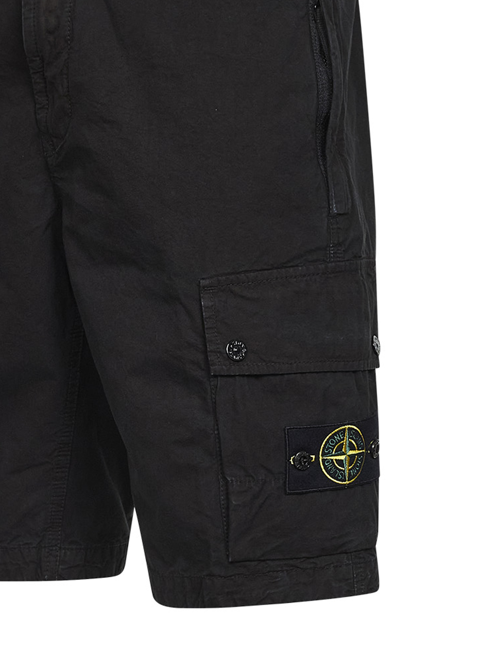 Stone Island Shorts Black L1S15L100019S00WAV0129 (STONE ISLAND / ショートパンツ ) | STONE ISLAND (ストーンアイランド)(2)