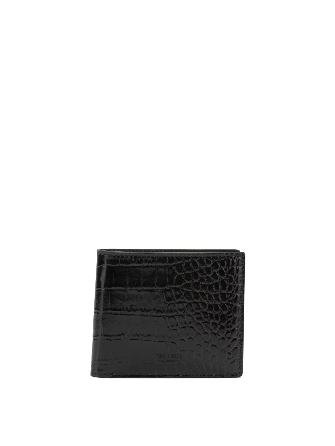 Crocodile-effect bi-fold wallet Y0228LCL439SEDB (TOM FORD / 財布・カードケース ) | TOM FORD (トムフォード)