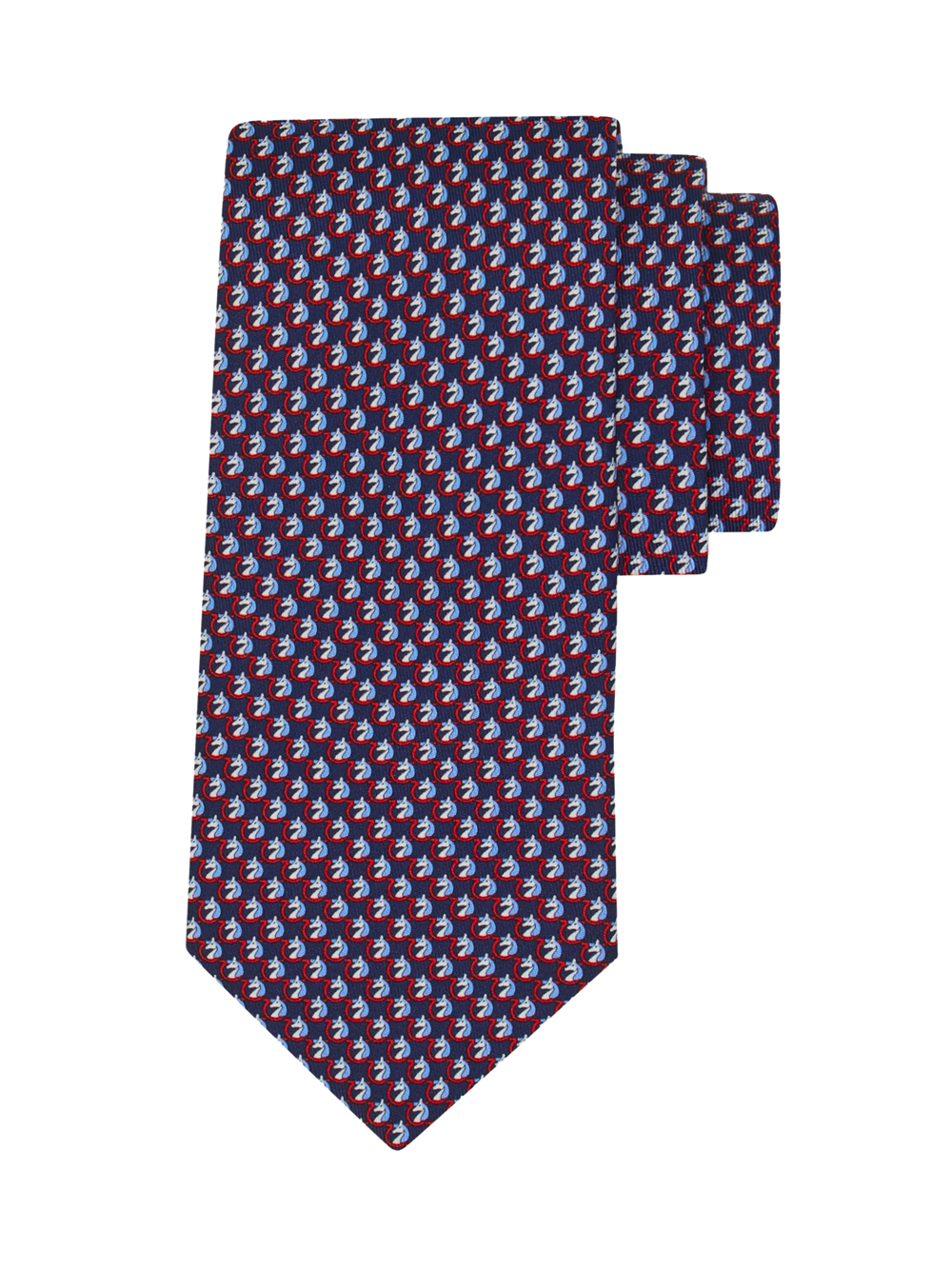 PEGASUS PRINT SILK TIE 3513650789663BLUBORDEAUX (FERRAGAMO / ネクタイ ) | FERRAGAMO (フェラガモ)