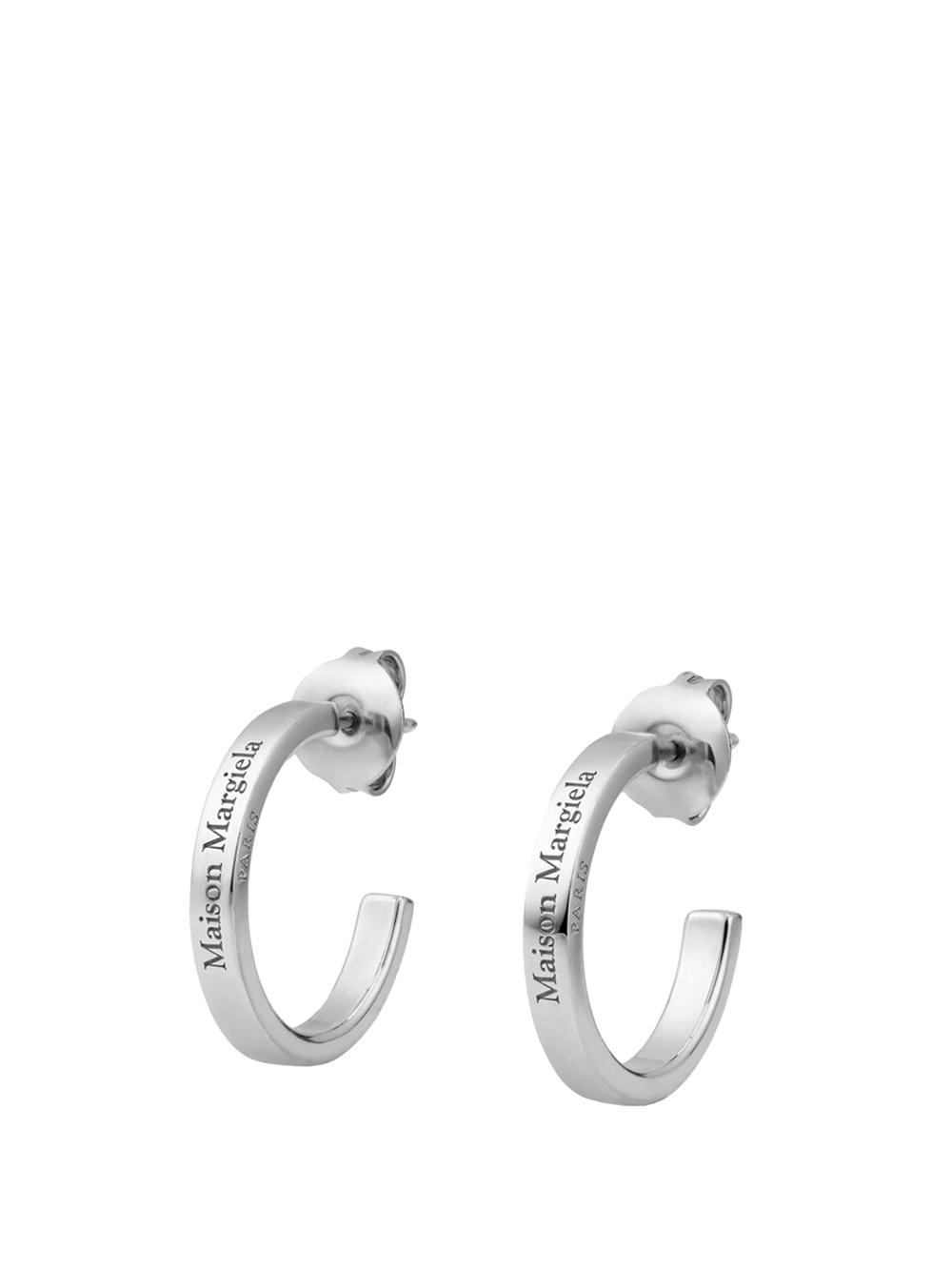 LOGO EARRINGS IN STERLING SILVER SM1VG0057P8865202 (Maison Margiela / ピアス・イヤリング ) | Maison Margiela (メゾン マルジェラ)
