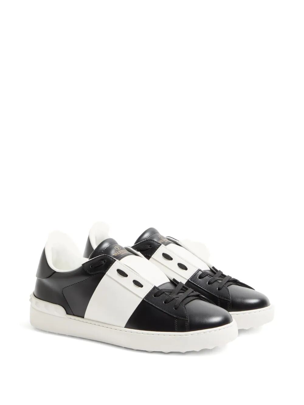 OPEN LEATHER SNEAKERS WITH CONTRAST BAND AND STUD DETAILS YS0830BLU0NI (Valentino Garavani / スニーカー ) | Valentino Garavani (ヴァレンティノ)(2)