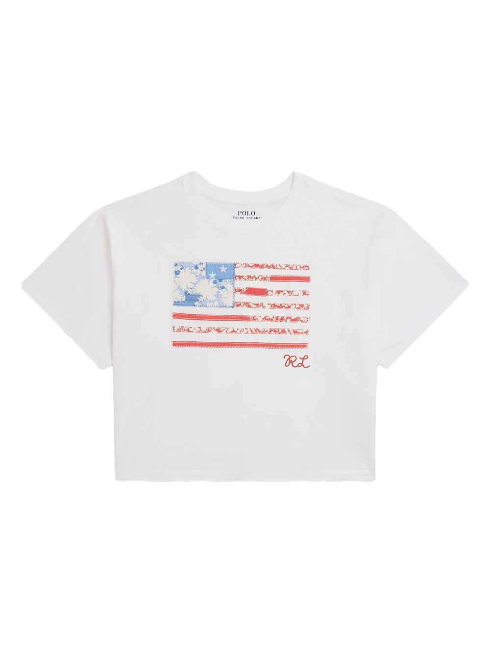 FLORAL FLAG COTTON JERSEY BOXY T-SHIRT 313A11751001 (Polo Ralph Lauren / Tシャツ・カットソー ) | Polo Ralph Lauren (ポロ ラルフ ローレン)