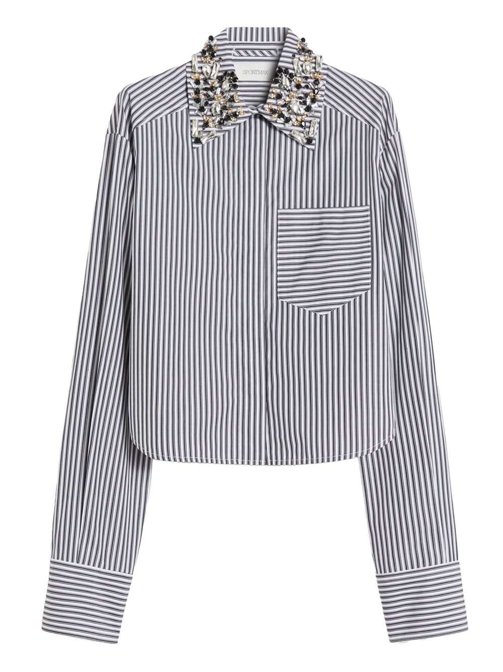 STRIPED POPLIN CROP SHIRT SPXQUAGGA003 (Sportmax / シャツ・ブラウス ) | Sportmax (スポーツマックス)