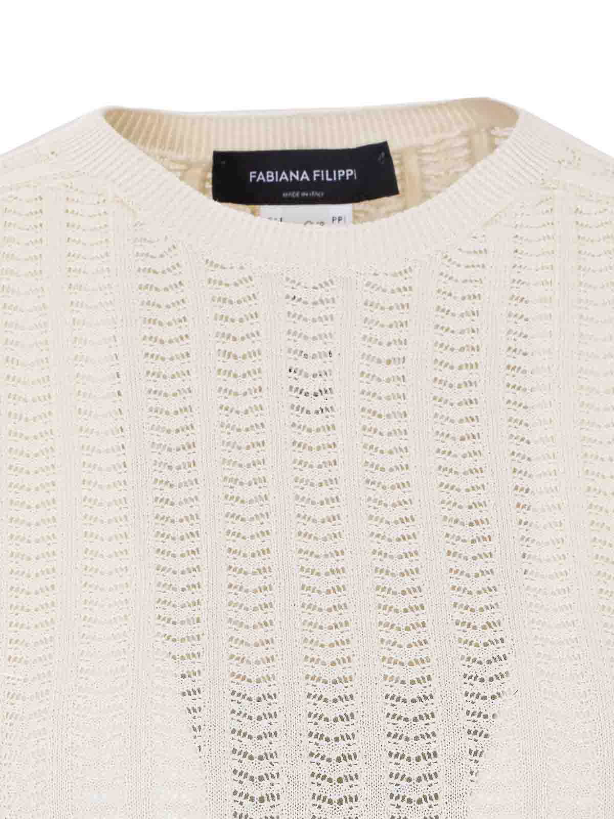 Ivory T-Shirt MAD266F082D2900145 (FABIANA FILIPPI / ニット・セーター・カーディガン ) | FABIANA FILIPPI (ファビアナフィリッピ)(3)